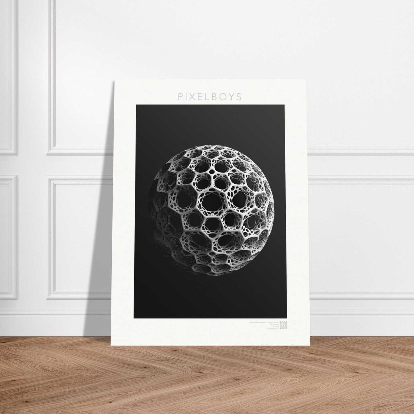 Poster mit Fraktalen - The Sphere of Complexity - John Grayst