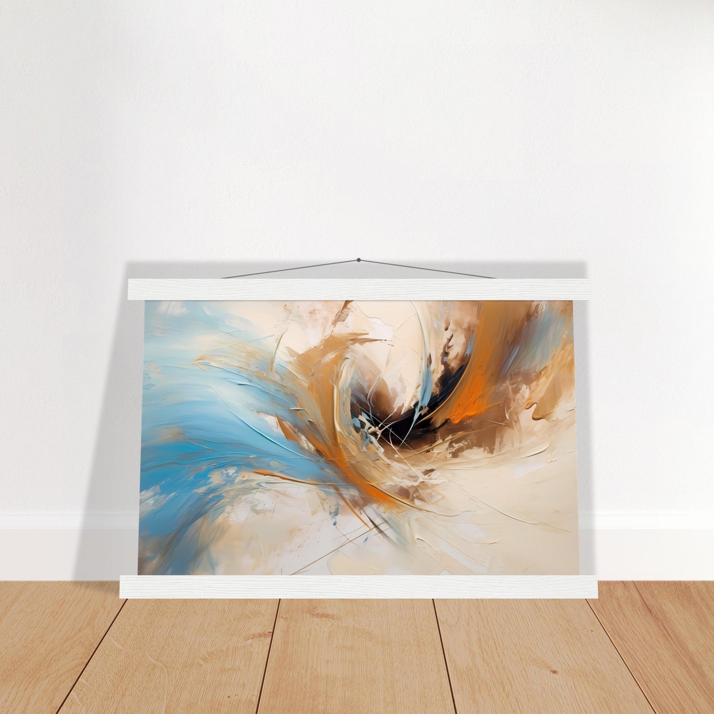 Whirlpool of Life - Poster mit Leisten - Abstract Art - Poster Set mit Holzleisten