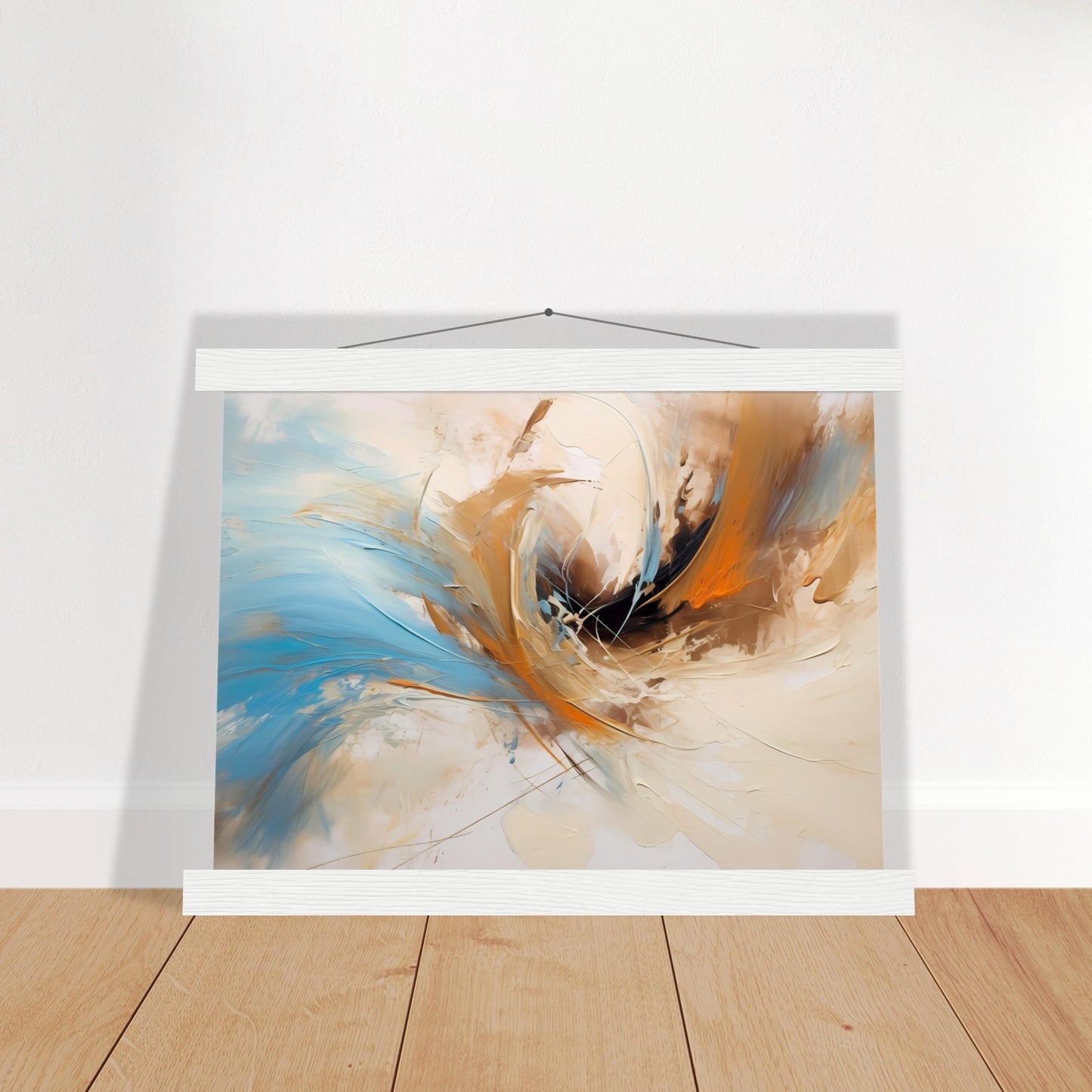 Whirlpool of Life - Poster mit Leisten - Abstract Art - Poster Set mit Holzleisten