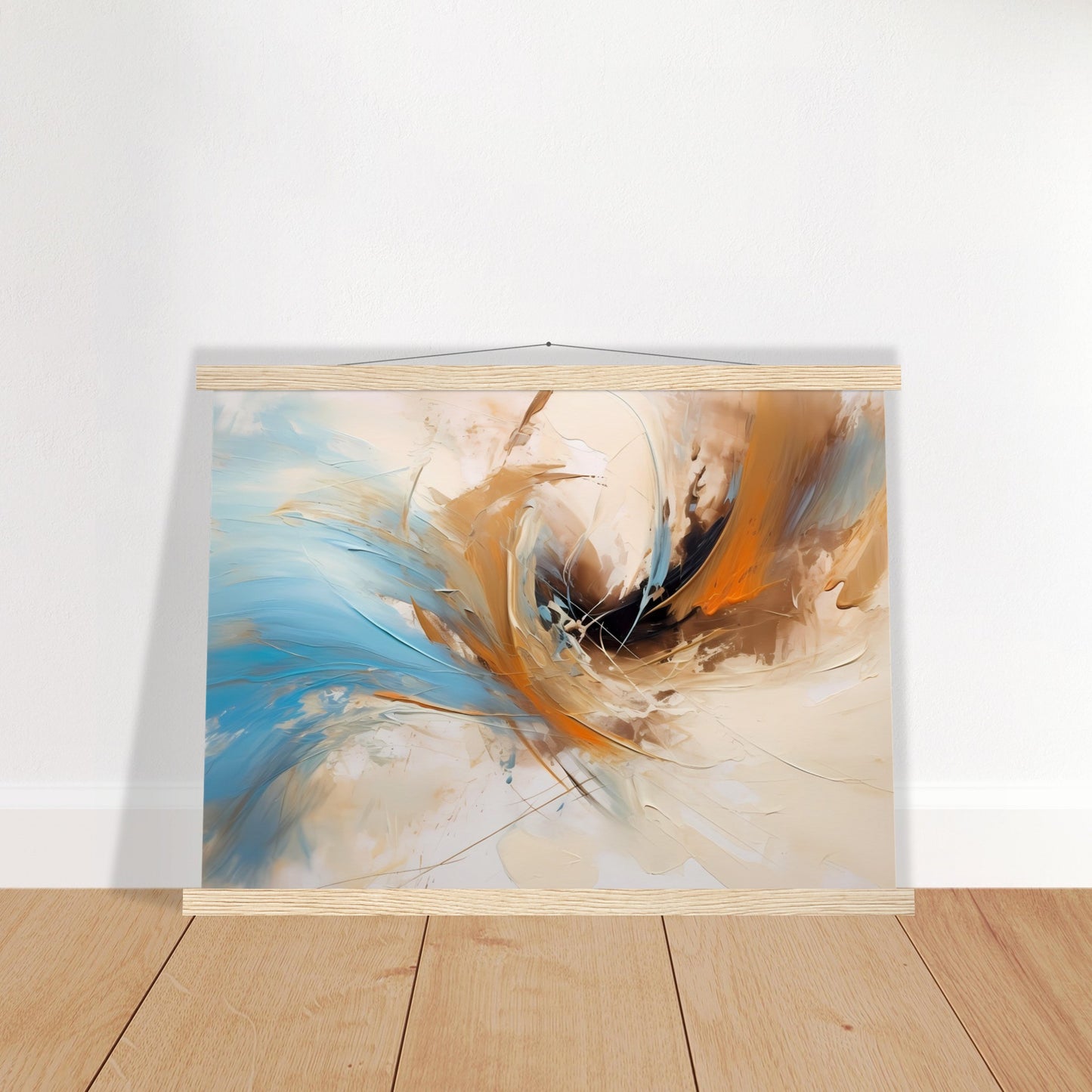 Whirlpool of Life - Poster mit Leisten - Abstract Art - Poster Set mit Holzleisten