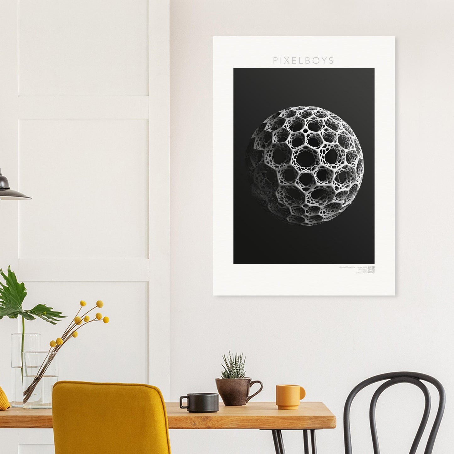 Poster mit Fraktalen - The Sphere of Complexity - John Grayst