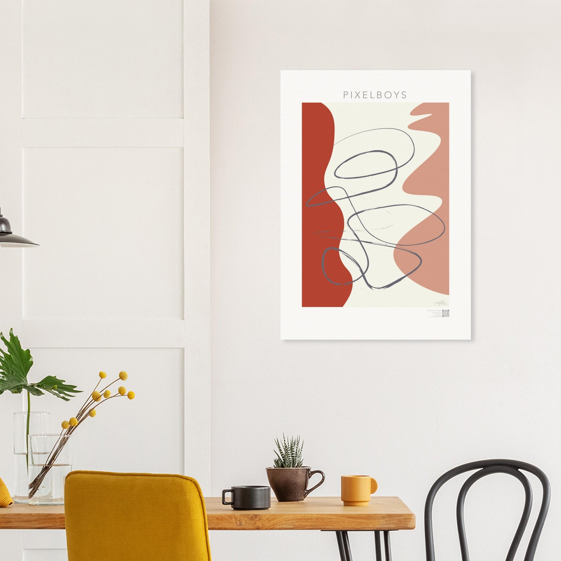 Poster Minimalism  - Harmonious Fusion - John Grayst by Pixelboys