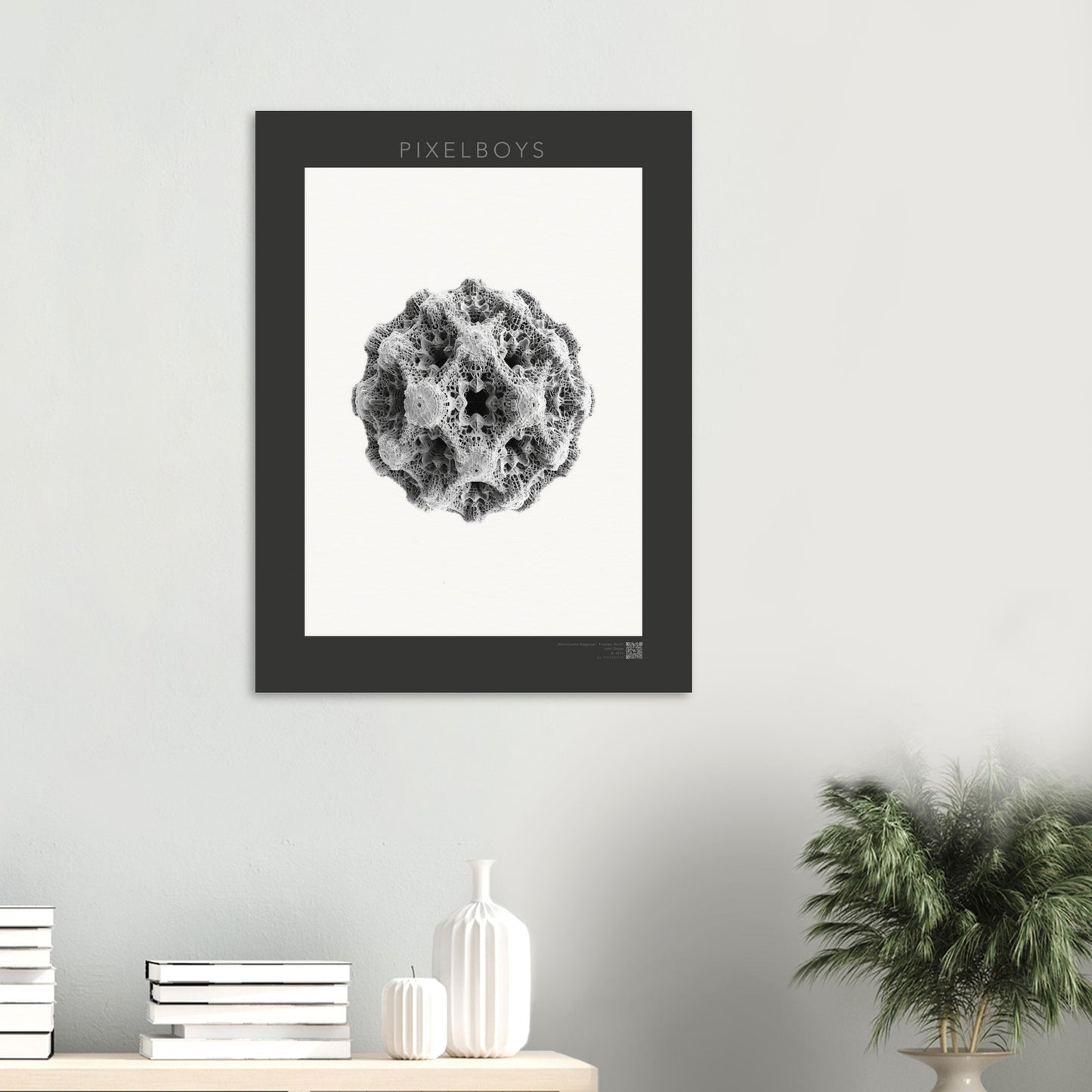 Poster mit Fraktalen - Poster - Microcosmic Elegance - John Grayst by Pixelboys