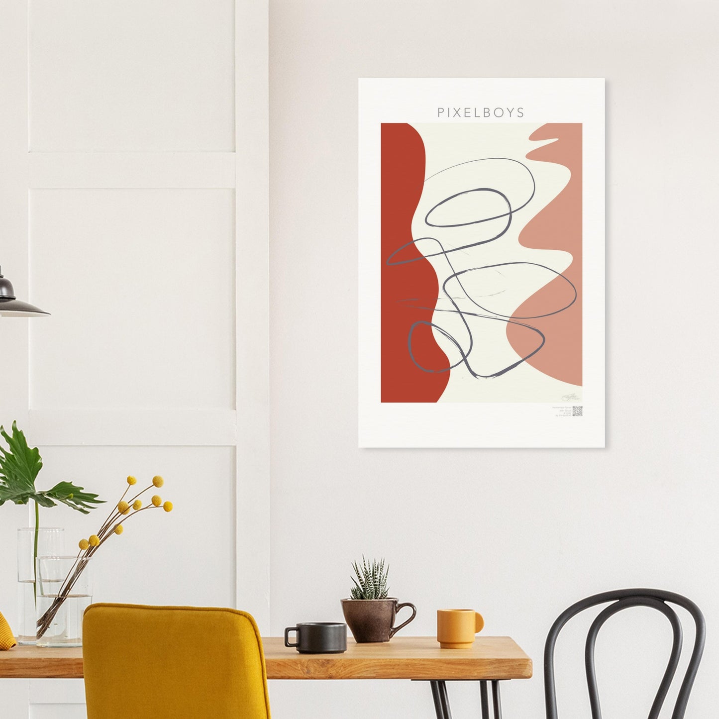 Poster Minimalism  - Harmonious Fusion - John Grayst by Pixelboys