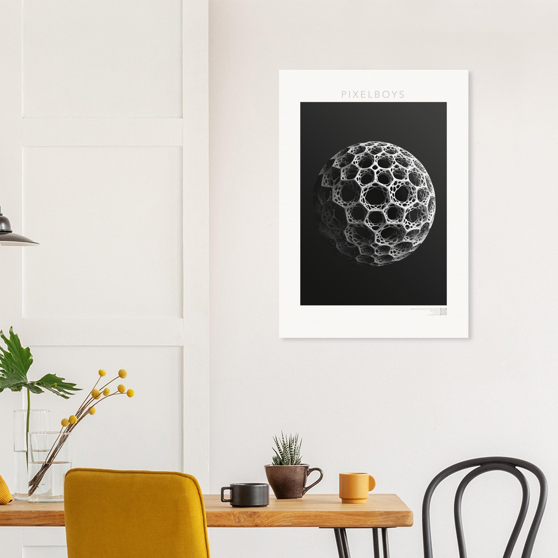 Poster mit Fraktalen - The Sphere of Complexity - John Grayst