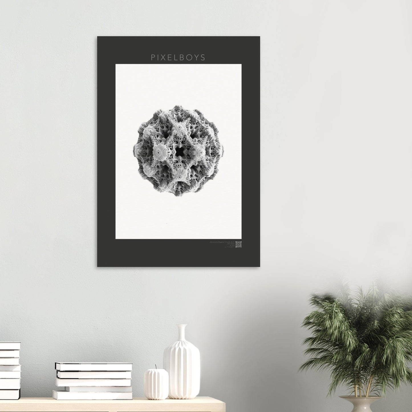 Poster mit Fraktalen - Poster - Microcosmic Elegance - John Grayst by Pixelboys