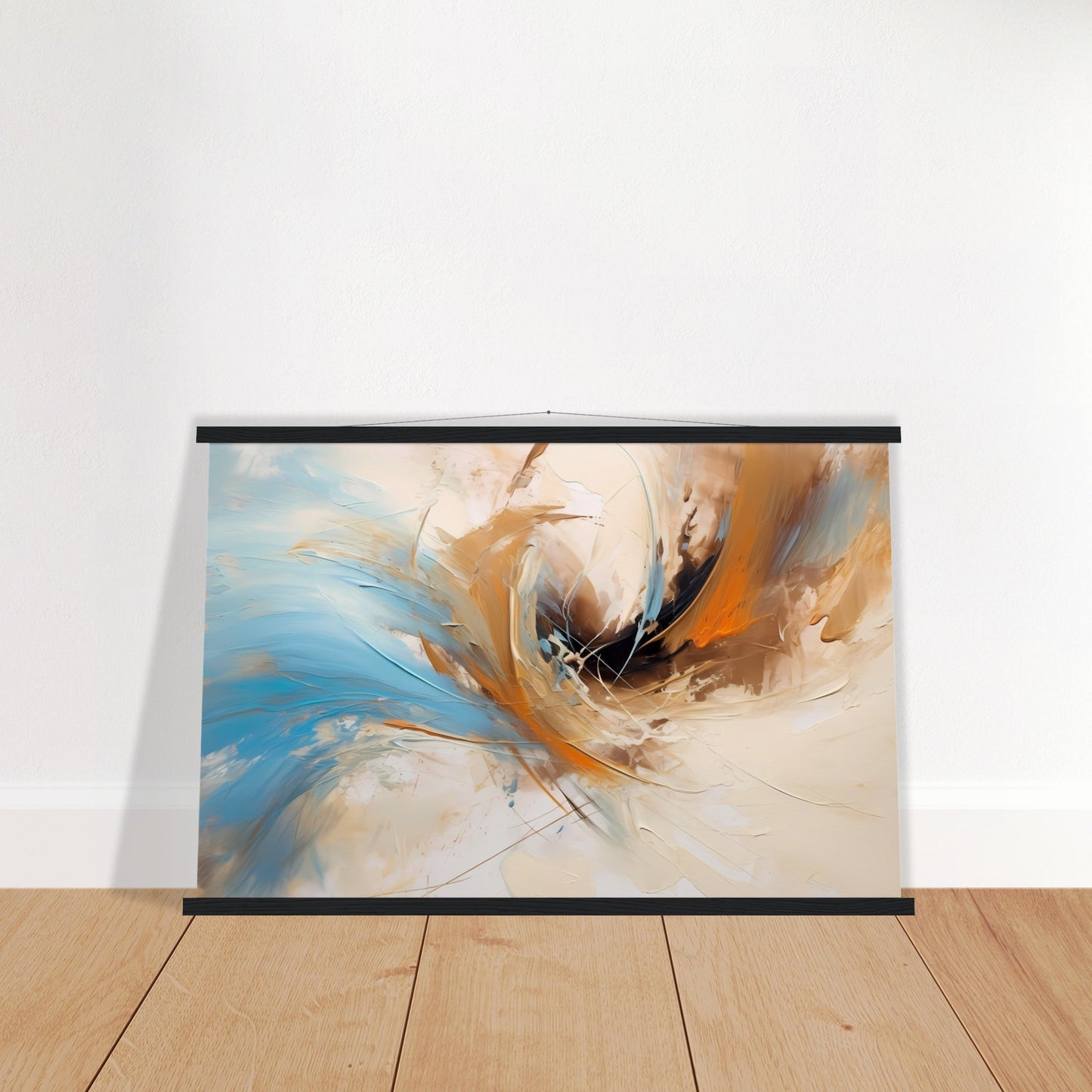 Whirlpool of Life - Poster mit Leisten - Abstract Art - Poster Set mit Holzleisten