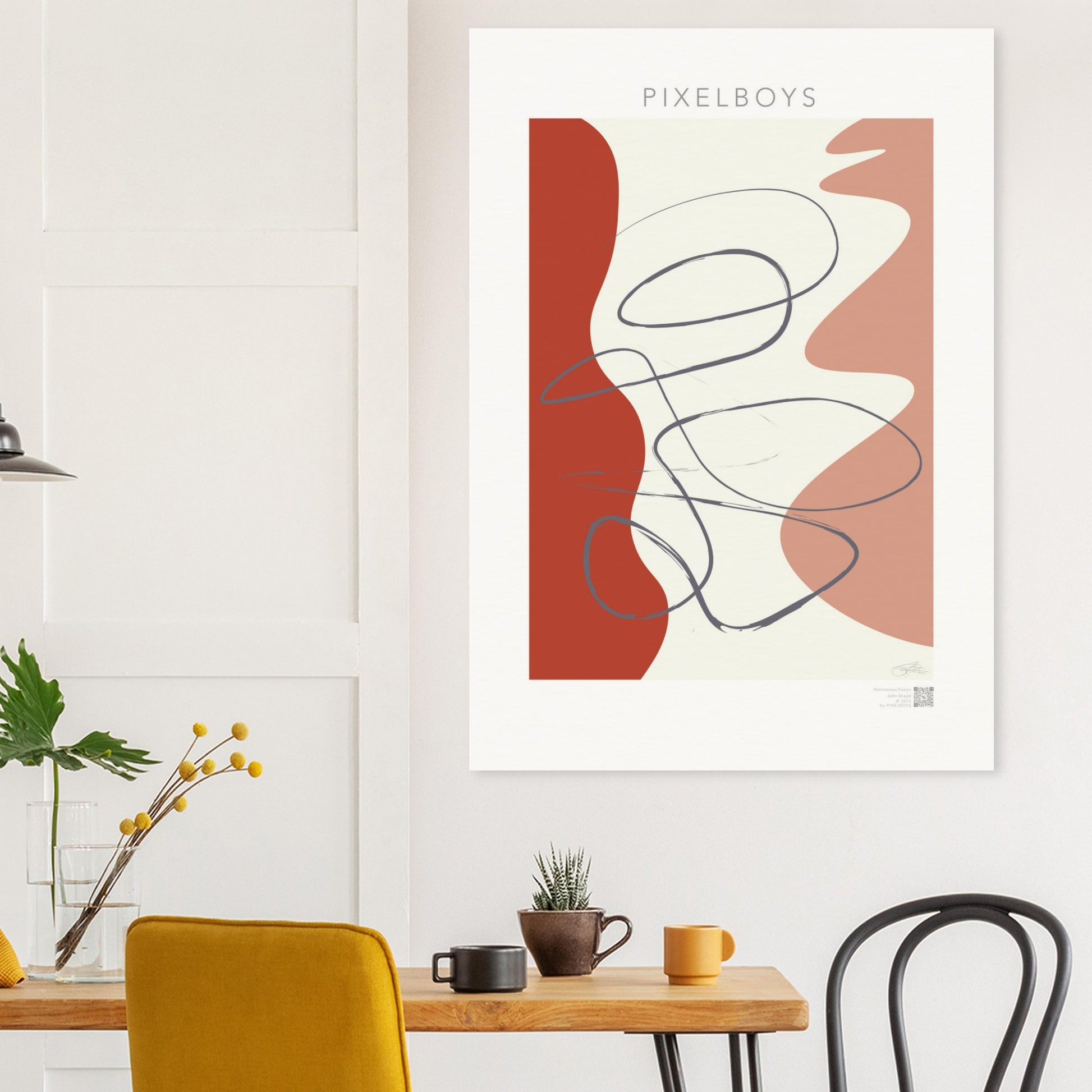 Poster Minimalism  - Harmonious Fusion - John Grayst by Pixelboys