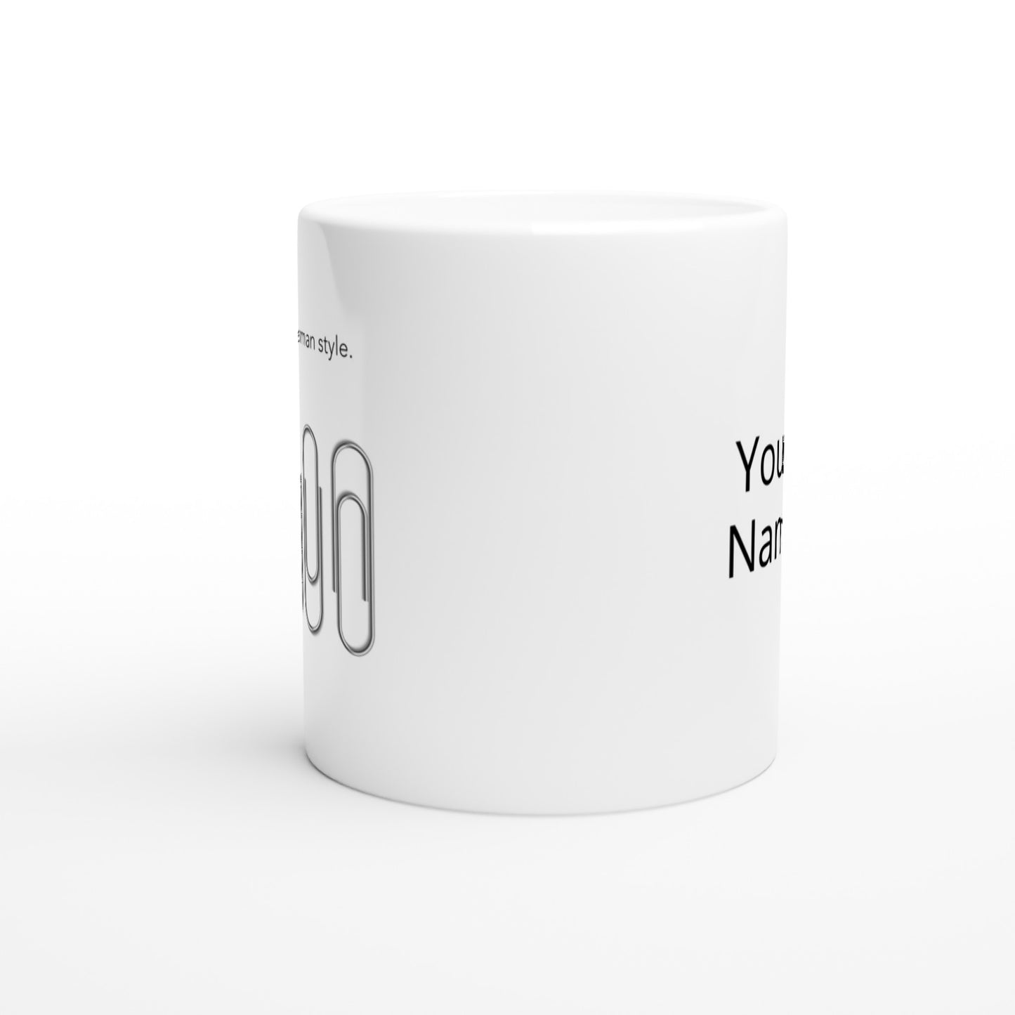 Personalisierbare Tasse mit Spruch - chaos german style - Motivationstasse