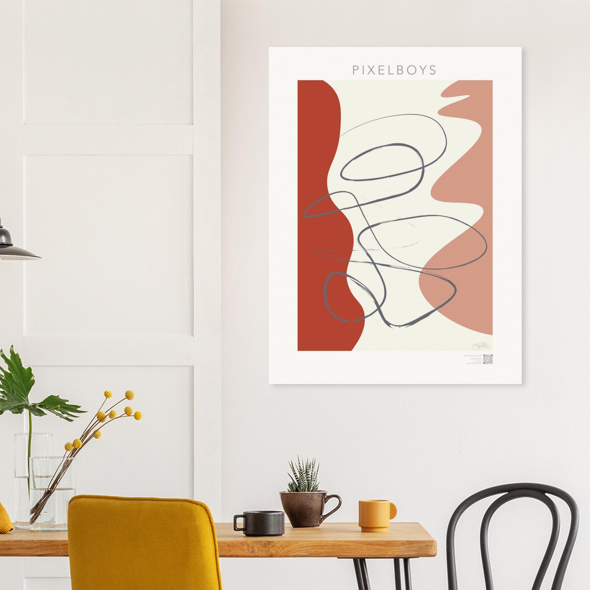 Poster Minimalism  - Harmonious Fusion - John Grayst by Pixelboys