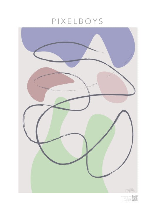 Poster moderner Minimalismus- Whispering Hues - John Grayst