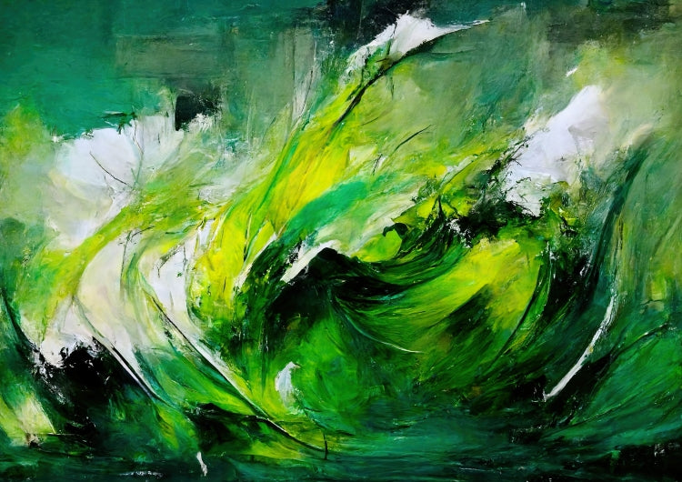 Poster mit Rahmen - Green Storm