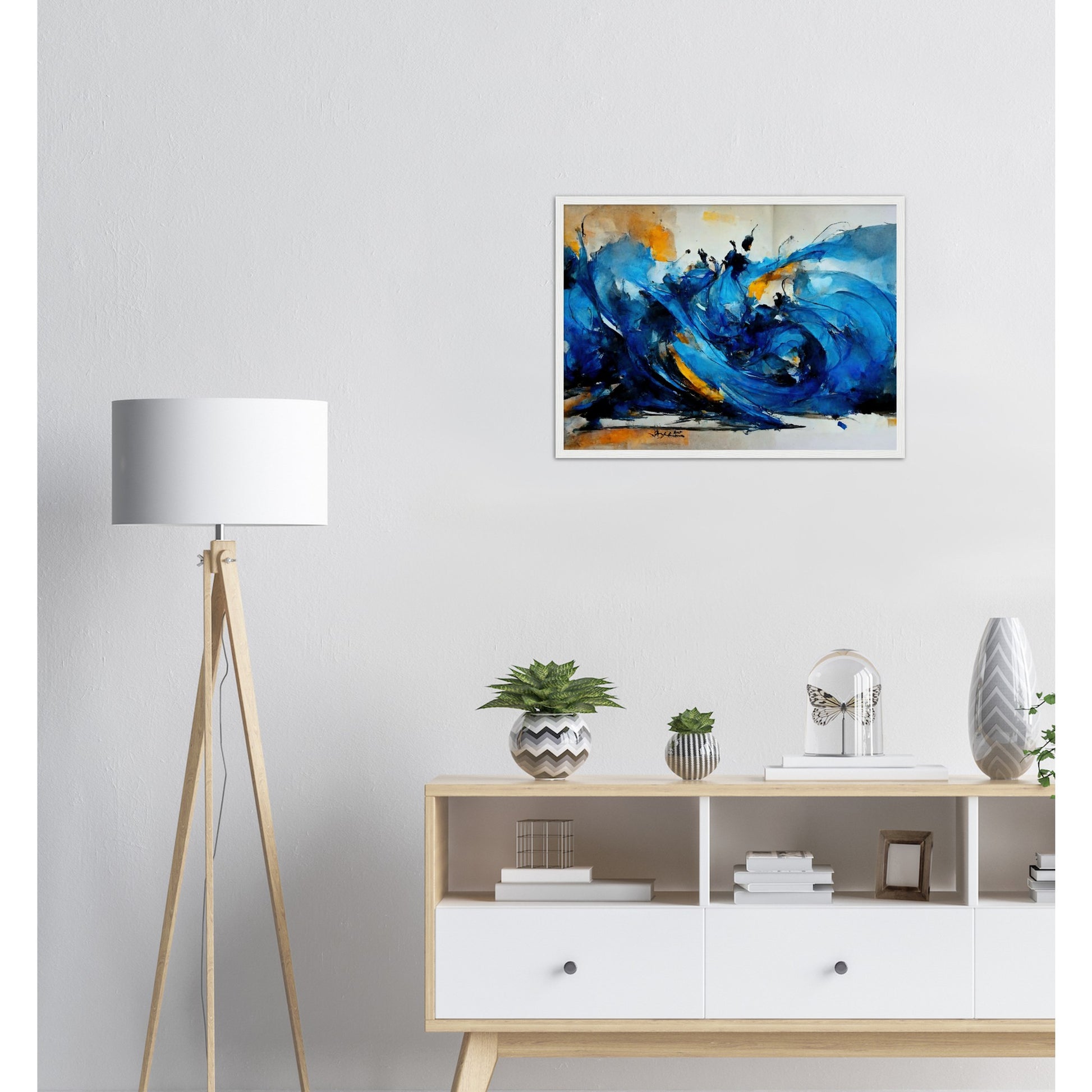 Poster mit Rahmen (Holz) in Museumsqualität - Dancing Dervish - Art of Islam - Fineart - Dancing - Wandkunst - Poster with frame - Abstract Blue Kollektion - artwork - art brand - printed cup personalized - pixelboys - Kunstdrucke - wandbilder - wall art - Kunst auf Tassen - vintage art - Office Poster - Gastrotassen - Wanddekoration - Geschenkidee  - Sufis Dance - Derwisch - Sufismus - Geschenkidee - Acrylkunst - Weisheit - Geschenkidee - Office Poster - Acryldruck -