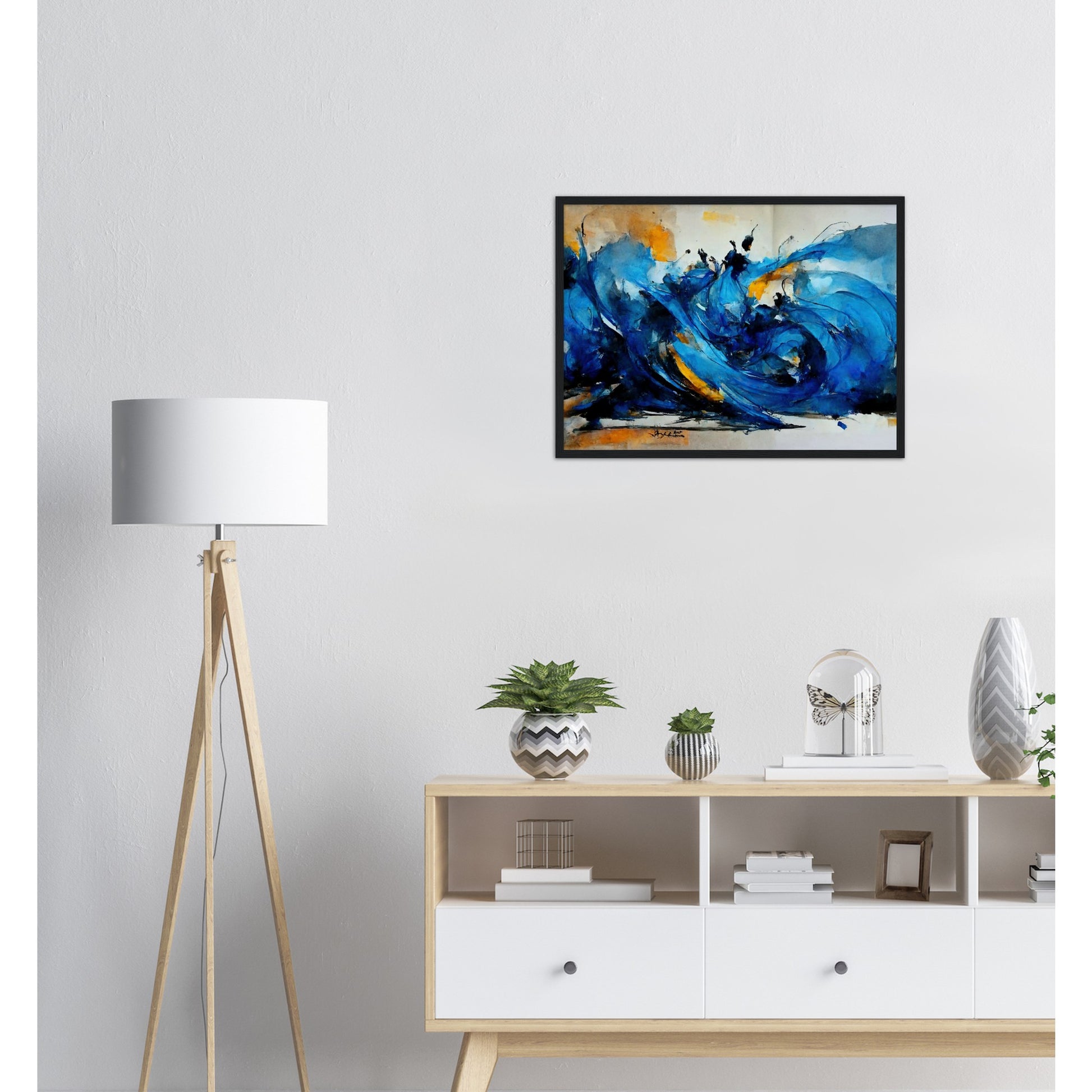 Poster mit Rahmen (Holz) in Museumsqualität - Dancing Dervish - Art of Islam - Fineart - Dancing - Wandkunst - Poster with frame - Abstract Blue Kollektion - artwork - art brand - printed cup personalized - pixelboys - Kunstdrucke - wandbilder - wall art - Kunst auf Tassen - vintage art - Office Poster - Gastrotassen - Wanddekoration - Geschenkidee  - Sufis Dance - Derwisch - Sufismus - Geschenkidee - Acrylkunst - Weisheit - Geschenkidee - Office Poster - Acryldruck -