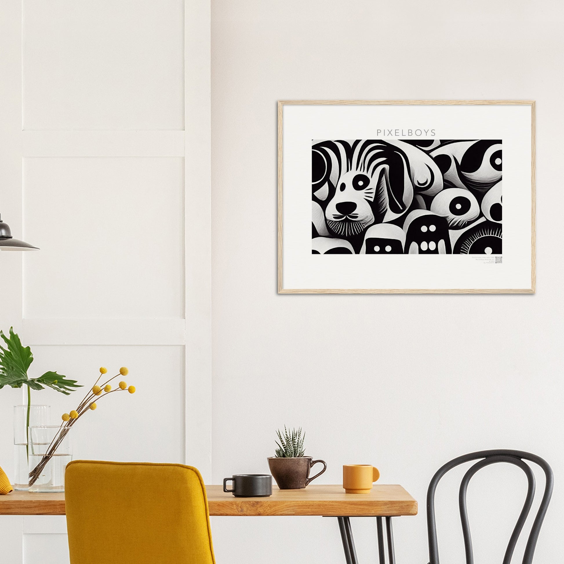 Poster mit Rahmen (Holz) - in Museumsqualität - Doodlemania "urban safari" - Wandkunst - Holzrahmen - Großstadtdschungel - personalized mug - Acryldruck - Wandbild - doodle mania art - wall art - Hunde - Doodle Kunst - dogs - doodle posters and art prints - Poster mit Rahmen - poster with wood ledges - doodle artwork - Acrylbild - Kunstdruck - Wandbild - office Poster - Poster with frame - Charlie S.- Künstler: Pixelboys & The Unknown Artist Nb.517 - keith haring - Gastro Art - anti stress art - Art Brand -