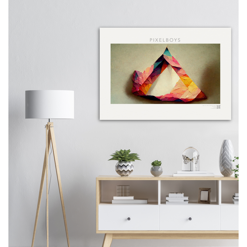 Poster in Museumsqualität - Paper Fall-No. 5: "Autumn Warmth" - "Herbstliche Wärme" - Künstler: John Grayst - Pixelboys - Herbst Poster - Online Shop - Kaufen Sie Ihr neues Poster - Viele Poster Motive -