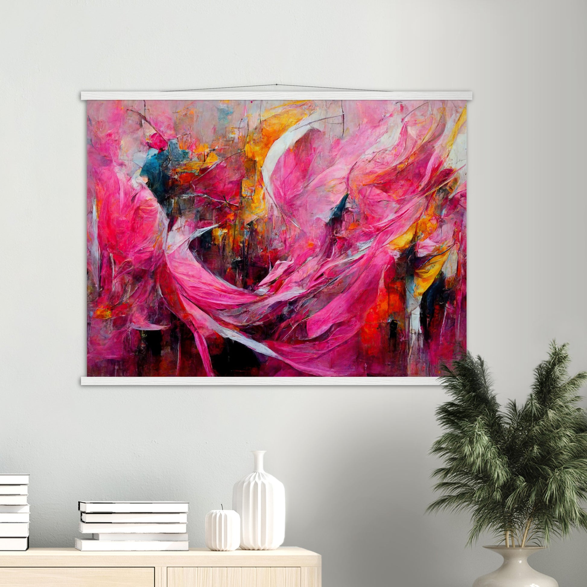 Poster mit Leisten (Holz) in Museumsqualität - Carnival in Venice - Italy - ölgemälde - Italy Abstract Art - Posterleisten - Fineart - Posterrahmen  - Wandkunst - Holzrahmen - Poster with frame - Abstract Pink - artwork - art brand - printed cup personalized - Holzleisten - pixelboys - Kunstdrucke - wandbilder - wall art - Kunst auf Tassen  - Office Poster - Gastrotassen - Wanddekoration - Acrylkunst - Geschenkidee - Office Poster - Acryldruck - Abstrakte Kunst - Pink Art -