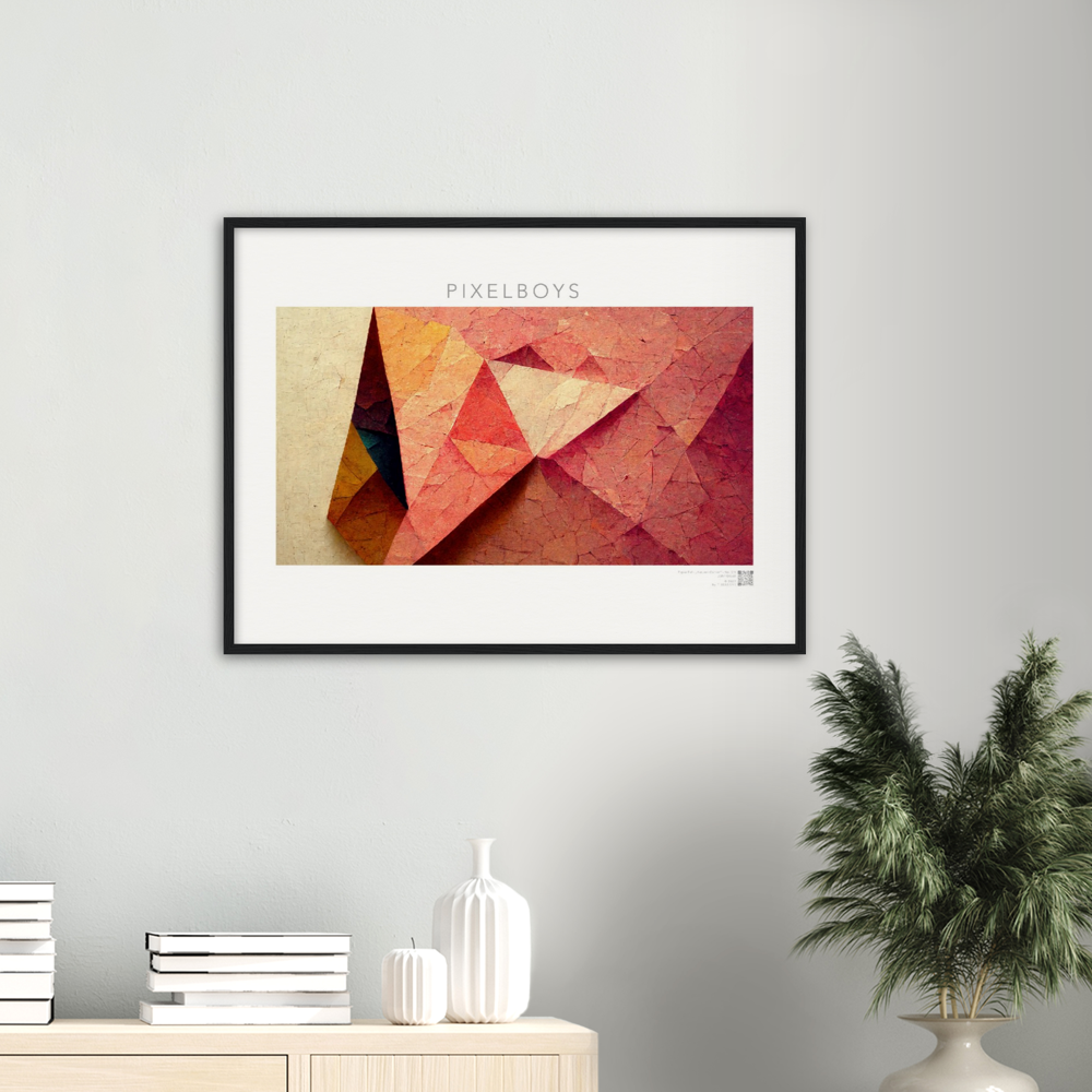 Poster Set mit Rahmen aus Holz - Paper Fall-No. 2: "Autumn Corner" - "Herbst Ecke" - Herbstbilder auf Poster