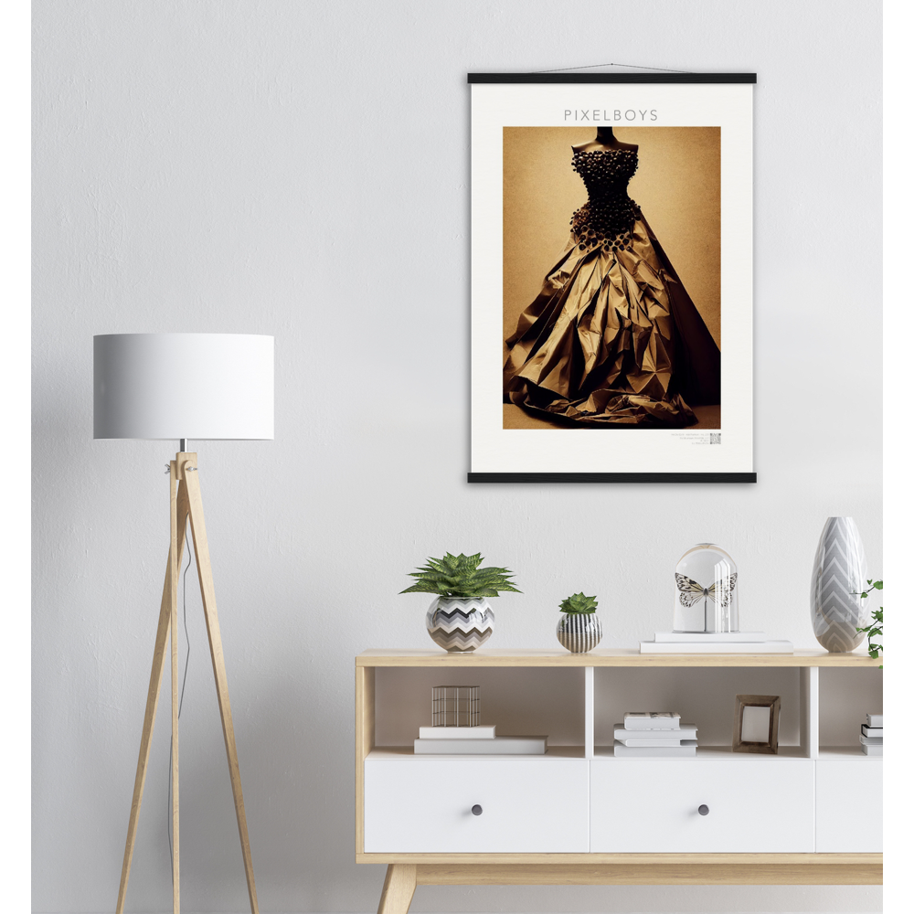 Poster mit Rahmen "Art Du Café" - Hot Fashion - No. 2 - "Isabella" - Kaffebohnen Liebe ♡ - Amore ♡ - Pizza Pasta Love - Kaffe Liebe ♡- Künstler: "The Unknown Artist Nb-517" - Kunstdruck - Wandbild - Poster - Pixelboys - Atelier - Mailand - Rom - Neapel - Turin - Palermo - Catania - Florenz - Genua - Bologna - Bari -