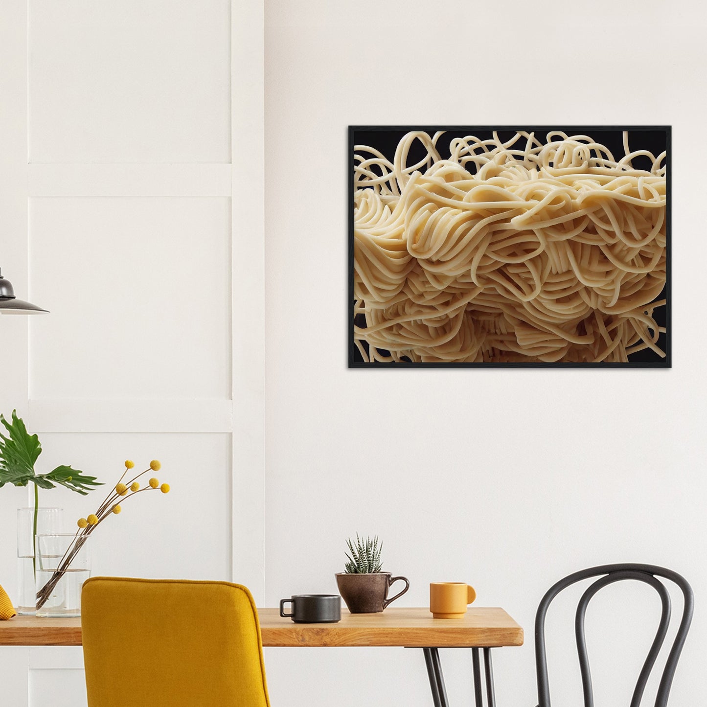 Poster mit Rahmen (Holz) in Museumsqualität - Noodle Knot - Pasta Love - Italien - China - Restaurant - Nudeln - Nudelknoten - Pasta - Teigwaren  - Wandkunst - Kunstdruck - Acryldruck - Kunstwerk - Office Poster - Poster mit Rahmen - Kaffee Tasse - Poster mit Leisten - Bedruckte Tassen - Kunst Marke - Art Brand - Kunstdrucke - Papier: 250g/qm - Künstler: Pixelboys - Office Poster - Poster with frame - Geschenkidee - Atelier Rome - Atelier Bologna - Atelier Milano -