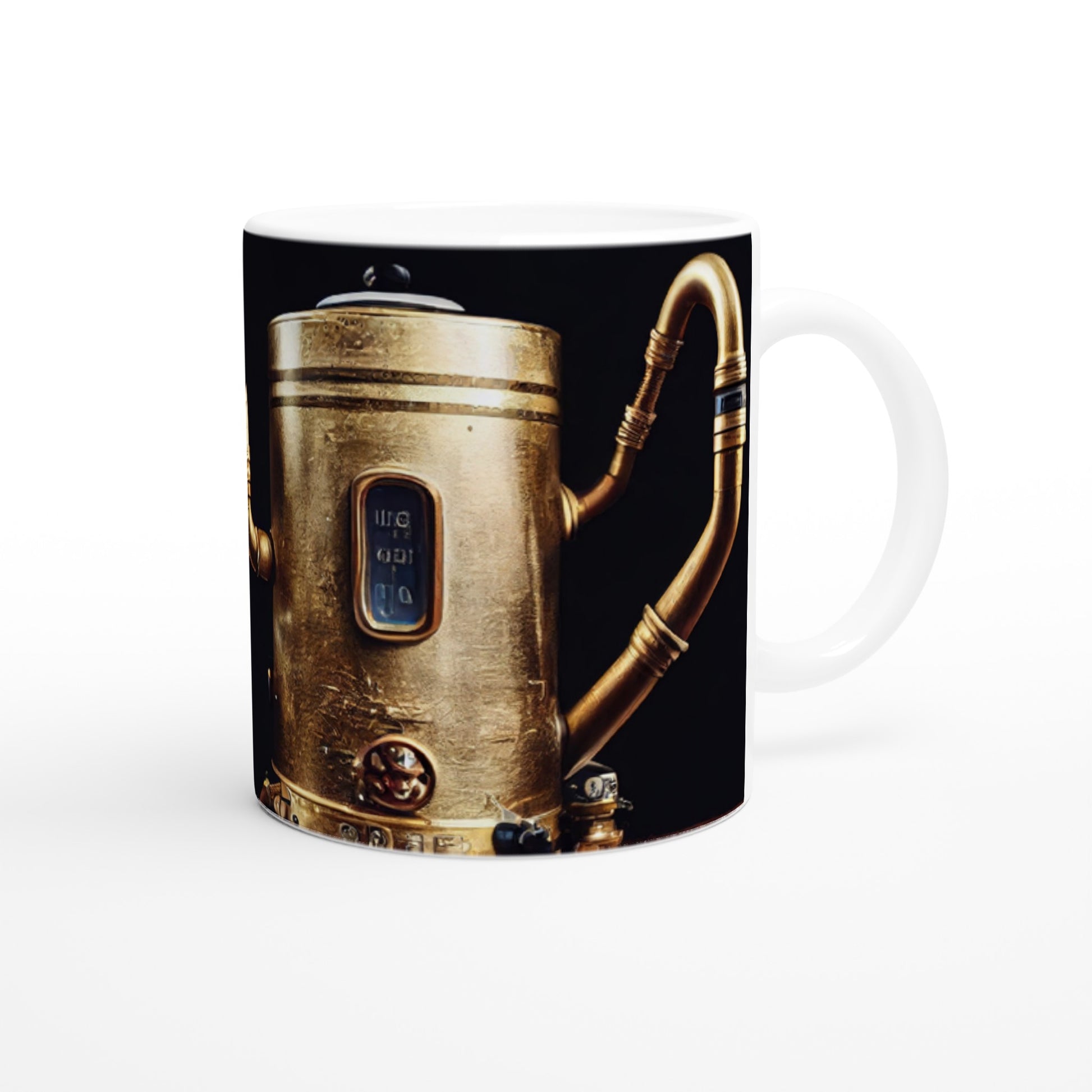 Sammeltasse in Museumsqualität - Steampunk - Coffee Maker - No.3 - Collection Cup - Pixelboys - Wandbild - Kunstwerk - Hotelkunst - Kunst auf Postern - Fine Art - Steampunk - Future - Maschine - Poster with frame - Office Poster - Art Brand - Pixelboys - Coffee House - Restaurant Poster - Wall Art - Kunstdruck - Geschenkidee - Kunst auf Acrylglas - Future Coffee Cup - Personalisierbare Tasse - Gastro Tasse - exklusiv - Gastronomie Poster - Hotelposter - Steam Punk Kitchen - Acryldruck