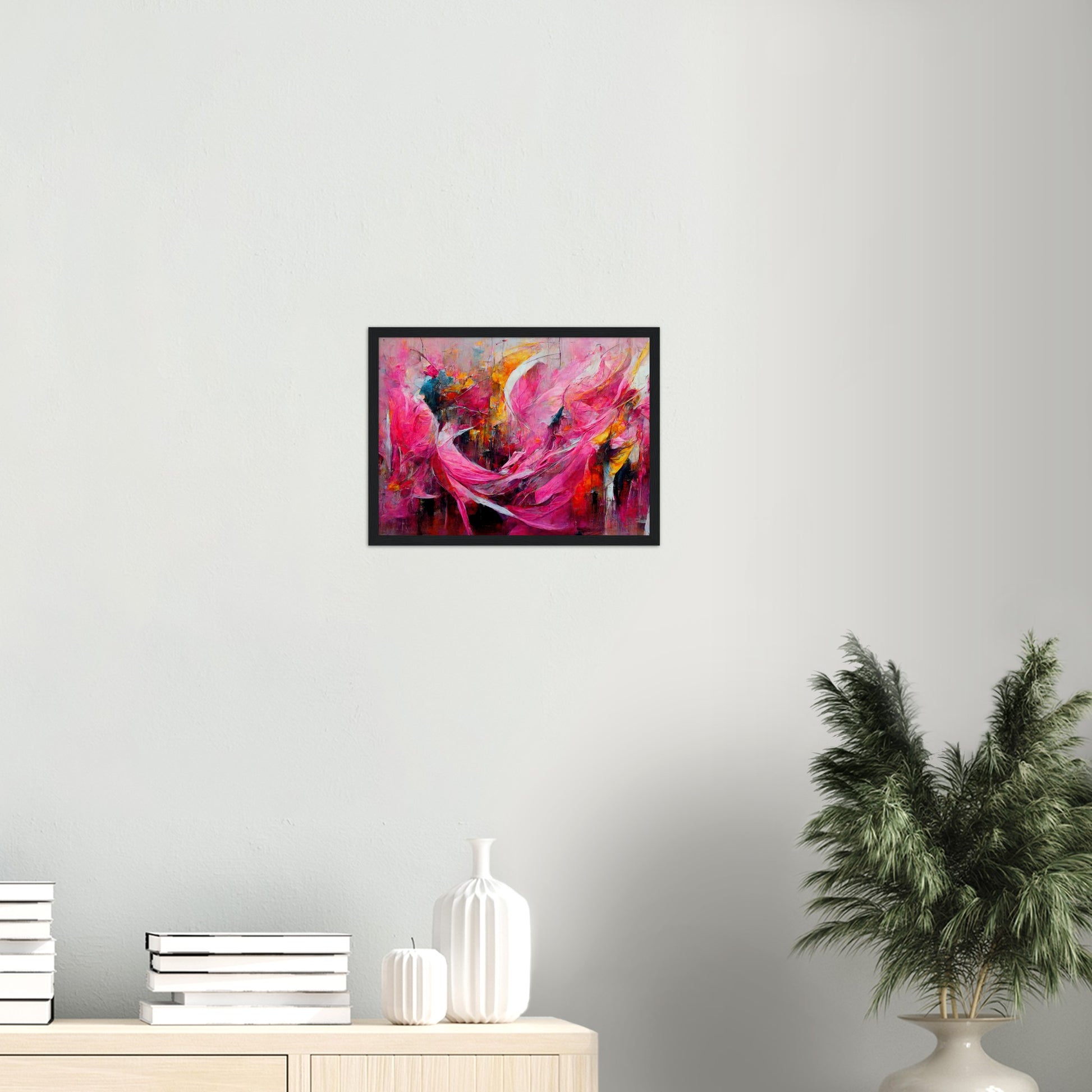 Poster mit Rahmen (Holz) - Carnival in Venice - Italy - ölgemälde - Italy Abstract Art - Posterleisten - Fineart - Posterrahmen  - Wandkunst - Holzrahmen - Poster with frame - Abstract Pink - artwork - art brand - printed cup personalized - Holzleisten - pixelboys - Kunstdrucke - wandbilder - wall art - Kunst auf Tassen  - Office Poster - Gastrotassen - Wanddekoration - Acrylkunst - Geschenkidee - Office Poster - Acryldruck - Abstrakte Kunst - Pink Art -