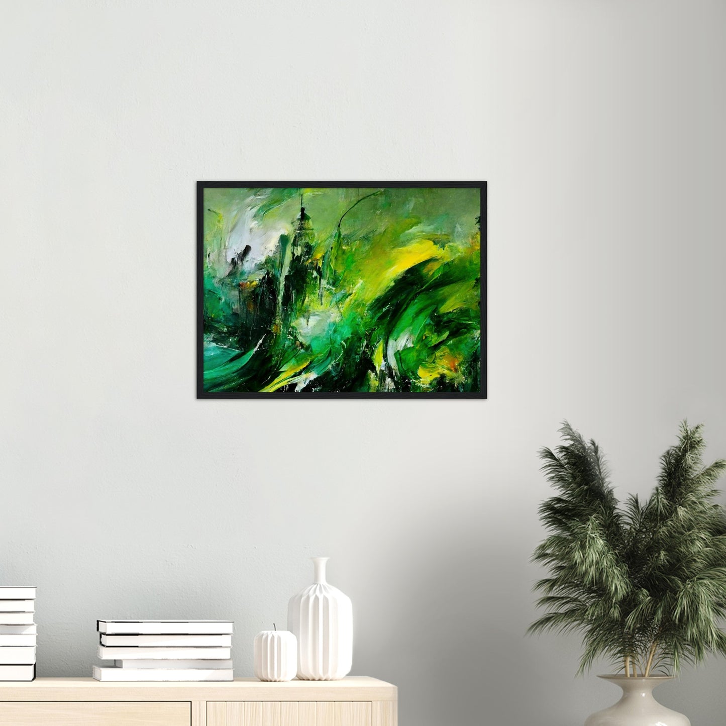 Poster mit Holzrahmen - „Revenge of Nature“ - The Capitol - Washington D.C. - Ölgemälde - Capitol - Abstract - USA - Planet - Fineart - Green Sea - Wandkunst - Holzrahmen - Poster with frame - Abstract Green - artwork - art brand - printed cup personalized - Holzleisten - pixelboys - Kunstdrucke - wandbilder - wall art - Kunst auf Tassen  - Office Poster - Gastrotassen - Wanddekoration - Fineart  - Colorfull - Dynamic - Acrylkunst - Geschenkidee - Office Poster - Acryldruck - Abstrakte Kunst -