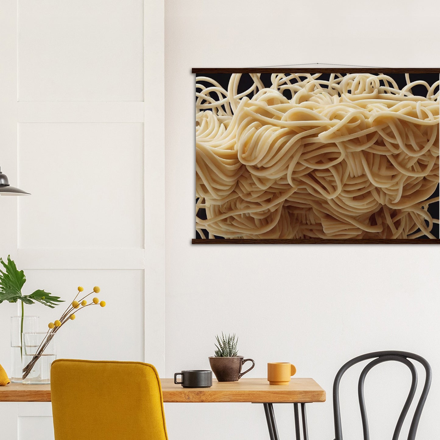 Poster mit Leisten (Holz) in Museumsqualität - Noodle Knot - Pasta Love - Italien - China - Restaurant - Nudeln - Nudelknoten - Pasta - Teigwaren  - Wandkunst - Kunstdruck - Acryldruck - Kunstwerk - Office Poster - Poster mit Rahmen - Kaffee Tasse - Poster mit Leisten - Bedruckte Tassen - Kunst Marke - Art Brand - Kunstdrucke - Papier: 250g/qm - Künstler: Pixelboys - Office Poster - Poster with frame - Geschenkidee - Atelier Rome - Atelier Bologna - Atelier Milano -