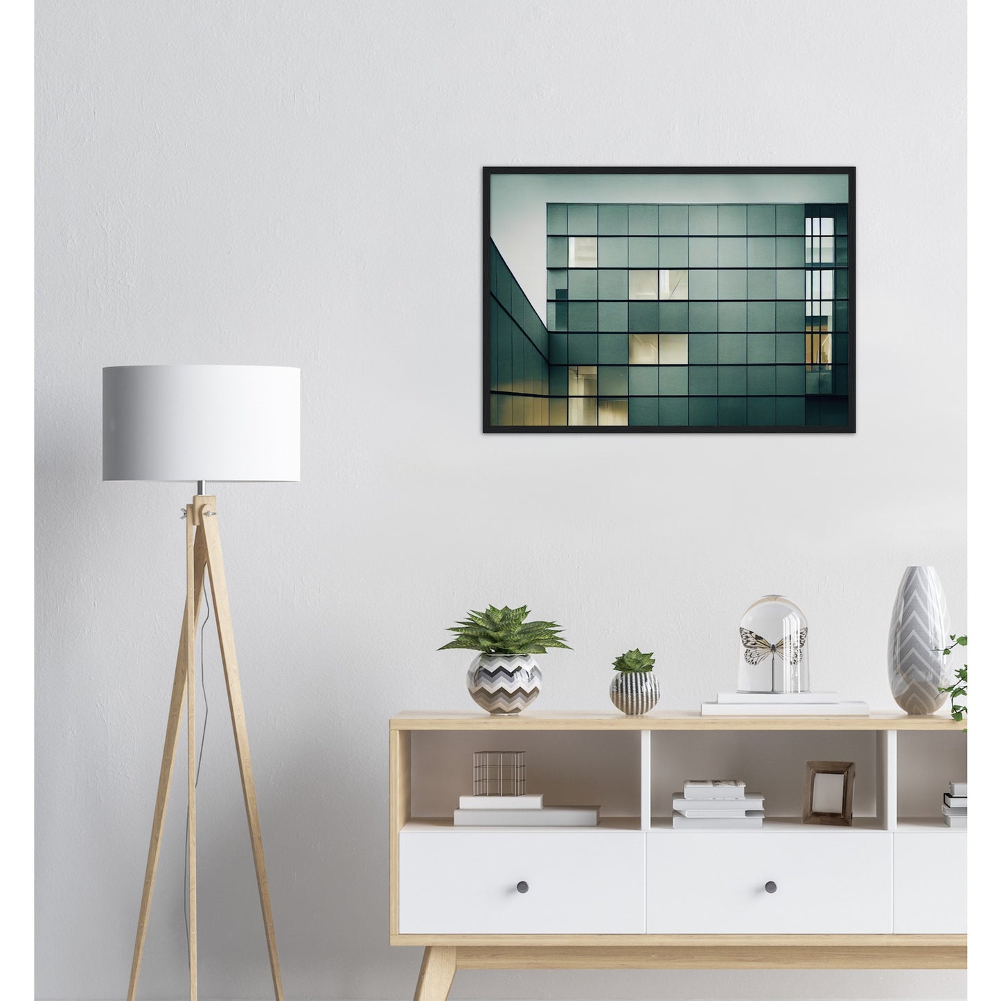 Poster mit Rahmen (Holz) - in Museumsqualität - Modern Architecture - Moscow - Art of Russia - Fineart - Wandkunst - Poster with frame - vintage architecture - moscow future architecture  - Red place - artwork - art brand - printed cup personalized - pixelboys - moscow - Kunstdrucke - wandbilder - wall art - Kunst auf Tassen - Office Poster - Gastrotassen - Wanddekoration - Geschenkidee - Skyline - Russia - city Architecture - urbanism - Geschenkidee - Moscow Metro  -