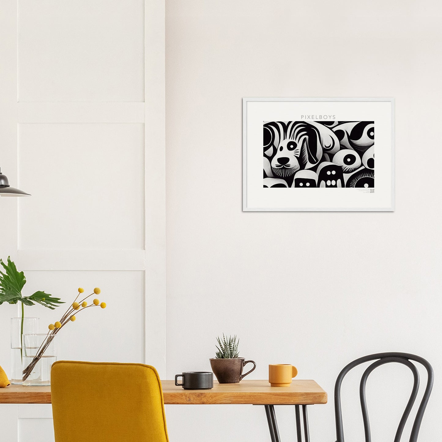 Poster mit Rahmen (Holz) - in Museumsqualität - Doodlemania "urban safari" - Wandkunst - Holzrahmen - Großstadtdschungel - personalized mug - Acryldruck - Wandbild - doodle mania art - wall art - Hunde - Doodle Kunst - dogs - doodle posters and art prints - Poster mit Rahmen - poster with wood ledges - doodle artwork - Acrylbild - Kunstdruck - Wandbild - office Poster - Poster with frame - Charlie S.- Künstler: Pixelboys & The Unknown Artist Nb.517 - keith haring - Gastro Art - anti stress art - Art Brand -