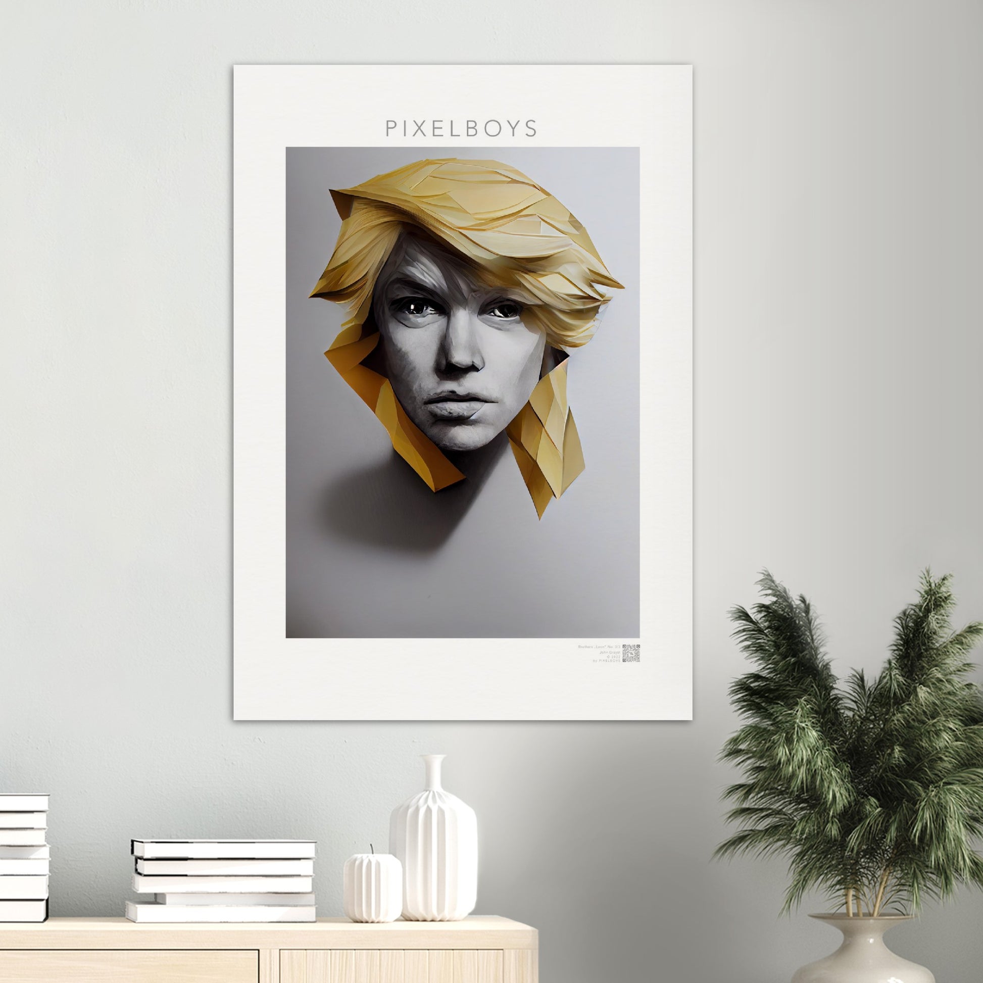 Poster in Museumsqualität - Brothers "Leon" - No.3  - vintage art - Art of Brother - Fineart - Drillinge - Wandkunst - Poster with frame - Bruder Kollektion - artwork - art brand - printed cup personalized - pixelboys - Kunstdrucke - wandbilder - wall art - Kunst auf Tassen - Office Poster - Gastrotassen - Wanddekoration - Geschenkidee  - blonde brüder - big - brother - family - Geschenkidee - Acrylkunst - triplets - Geschenkidee - Office Poster - Acryldruck -