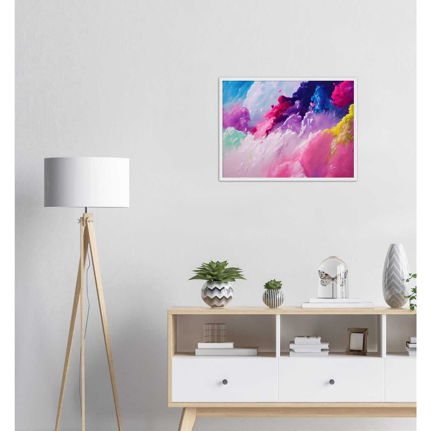 Poster mit Rahmen (Holz) - in Museumsqualität - Candy floss - Süßigkeiten - Kindheit - Cubism - Holzleisten - Fineart - Zuckerwatte - Wandkunst - Poster with frame - Abstract Kollektion - artwork - art brand - printed cup personalized - pixelboys - Kunstdrucke - wandbilder - wall art - Kunst auf Tassen - vintage art - Office Poster - Gastrotassen - Wanddekoration - Geschenkidee  - Cabdyland - Icecream - Geschenkidee - Acrylkunst - Geschenkidee - Office Poster - Acryldruck - Abstrakte Kunst