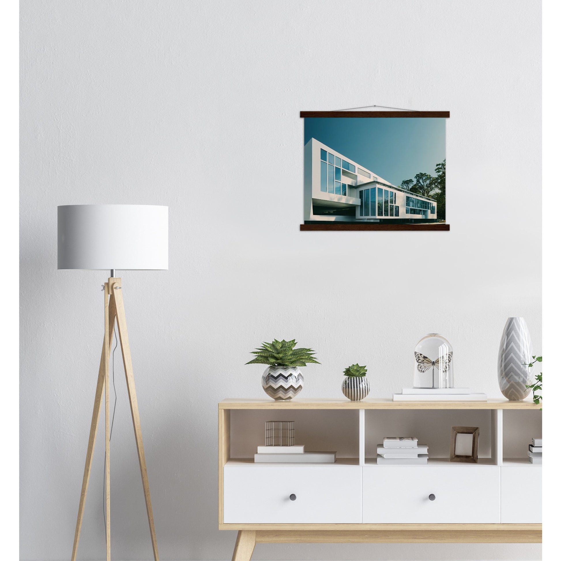  Poster mit Leisten (Holz) - Museumsqualität - Modern Architecture - Barcelona - Fineart - Wandkunst - Poster with frame - vintage architecture - future architecture spain - home castle - artwork - art brand - printed cup personalized - pixelboys - madrid - Kunstdrucke - wandbilder - wall art - Kunst auf Tassen - Office Poster - Gastrotassen - Wanddekoration - Geschenkidee - Skyline - Barcelona - city Architecture - urbanism - Katalonien -