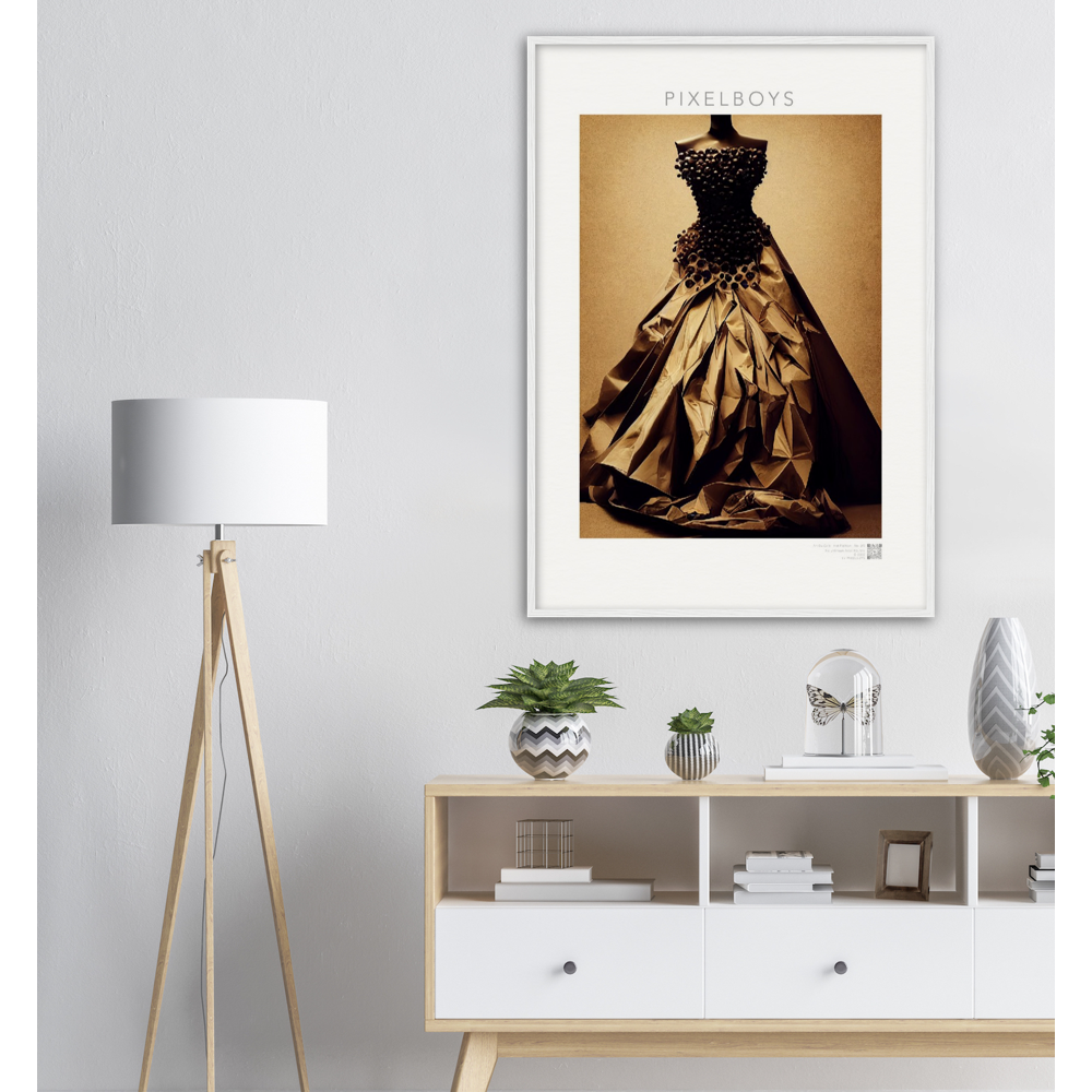 Poster mit Rahmen - Art Du Café - Hot Fashion - No. 2 - "Isabella" - Kaffebohnen Liebe ♡ - Amore ♡ - Pizza Pasta Love - Kaffe Liebe ♡- Künstler: "The Unknown Artist Nb-517" - Kunstdruck - Wandbild - Poster - Pixelboys - Atelier - Mailand - Rom - Neapel - Turin - Palermo - Catania - Florenz - Genua - Bologna - Bari -