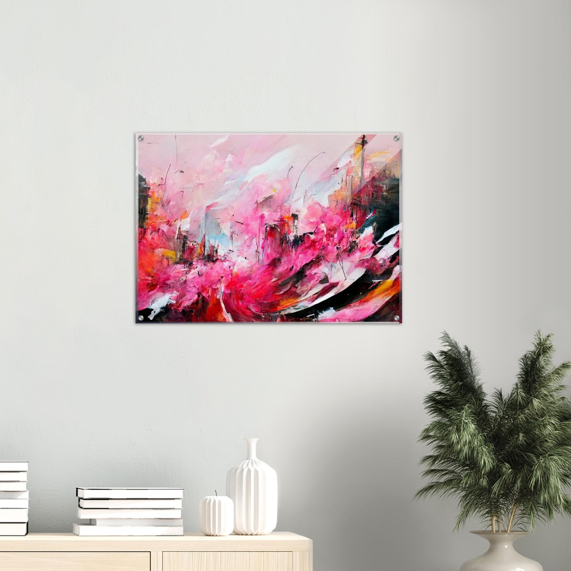 Acrylbild auf Glas in Museumsqualität - Spring in Saint-Rémy - France - Frühling - France - de-Provence - Ölgemälde - Abstract -  Art de France - Posterleisten - Fineart - Posterrahmen  - Wandkunst - Holzrahmen - Poster with frame - Abstract Pink - artwork - art brand - printed cup personalized - Holzleisten - pixelboys - Kunstdrucke - wandbilder - wall art - Kunst auf Tassen  - Office Poster - Gastrotassen - Wanddekoration - Acrylkunst - Geschenkidee - Office Poster - Acryldruck - Abstrakte Kunst -