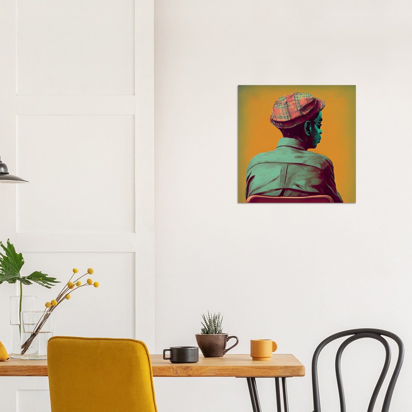 Poster in Museumsqualität - Listening - The Father - Conrad - rasism - motherhood - Posterleisten - USA - Fineart - Posterrahmen  - Wandkunst - Holzrahmen - Poster with frame - people of color - artwork - art brand - printed cup personalized - Holzleisten - pixelboys - Kunstdrucke - wandbilder - wall art - Kunst auf Tassen  - Office Poster - Gastrotassen - Wanddekoration - Acrylkunst - Geschenkidee - Office Poster - Acryldruck - Abstrakte Kunst - Family Art -