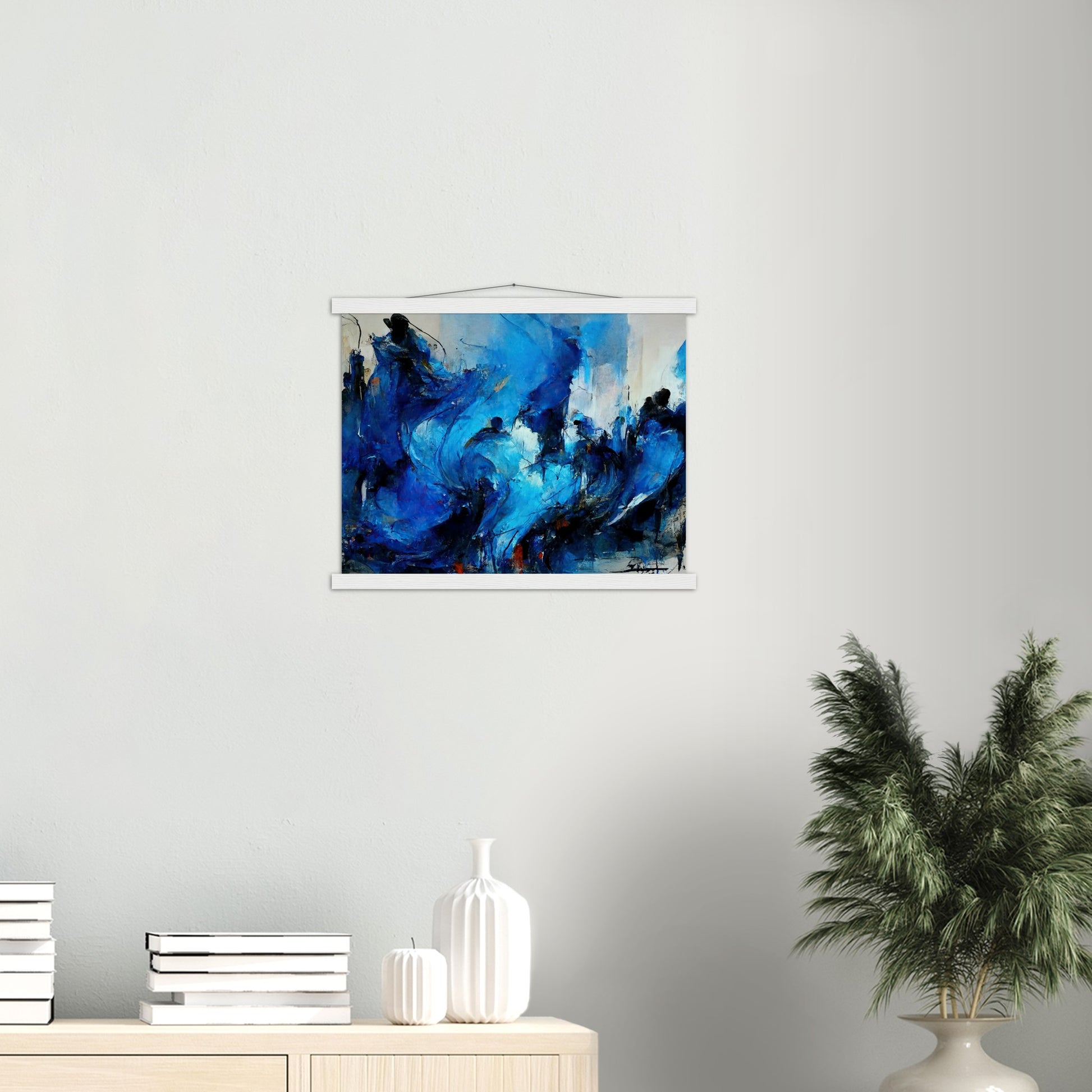 Poster mit Holzleisten in Museumsqualität - Blue Revolution - Art of Cubism - Fineart - Peace - Wandkunst - Mankind - Poster with frame - Abstract Blue Kollektion - artwork - art brand - printed cup personalized - pixelboys - Kunstdrucke - wandbilder - wall art - Kunst auf Tassen - vintage art - Office Poster - Gastrotassen - Wanddekoration - Geschenkidee  - political peace - freedom - uno - Geschenkidee - Acrylkunst - blauhelme - Geschenkidee - Office Poster - Acryldruck -