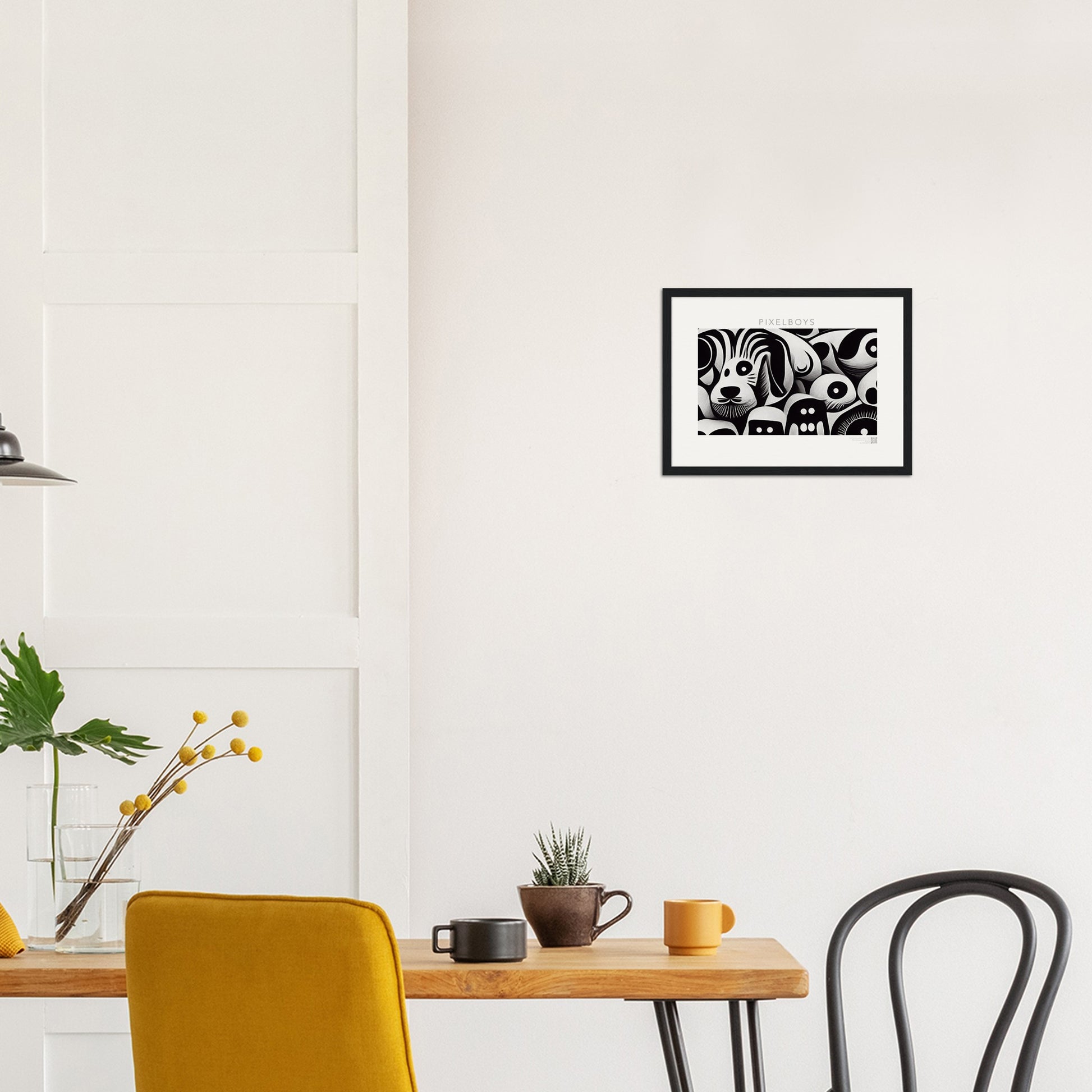 Poster mit Rahmen (Holz) - in Museumsqualität - Doodlemania "urban safari" - Wandkunst - Holzrahmen - Großstadtdschungel - personalized mug - Acryldruck - Wandbild - doodle mania art - wall art - Hunde - Doodle Kunst - dogs - doodle posters and art prints - Poster mit Rahmen - poster with wood ledges - doodle artwork - Acrylbild - Kunstdruck - Wandbild - office Poster - Poster with frame - Charlie S.- Künstler: Pixelboys & The Unknown Artist Nb.517 - keith haring - Gastro Art - anti stress art - Art Brand -