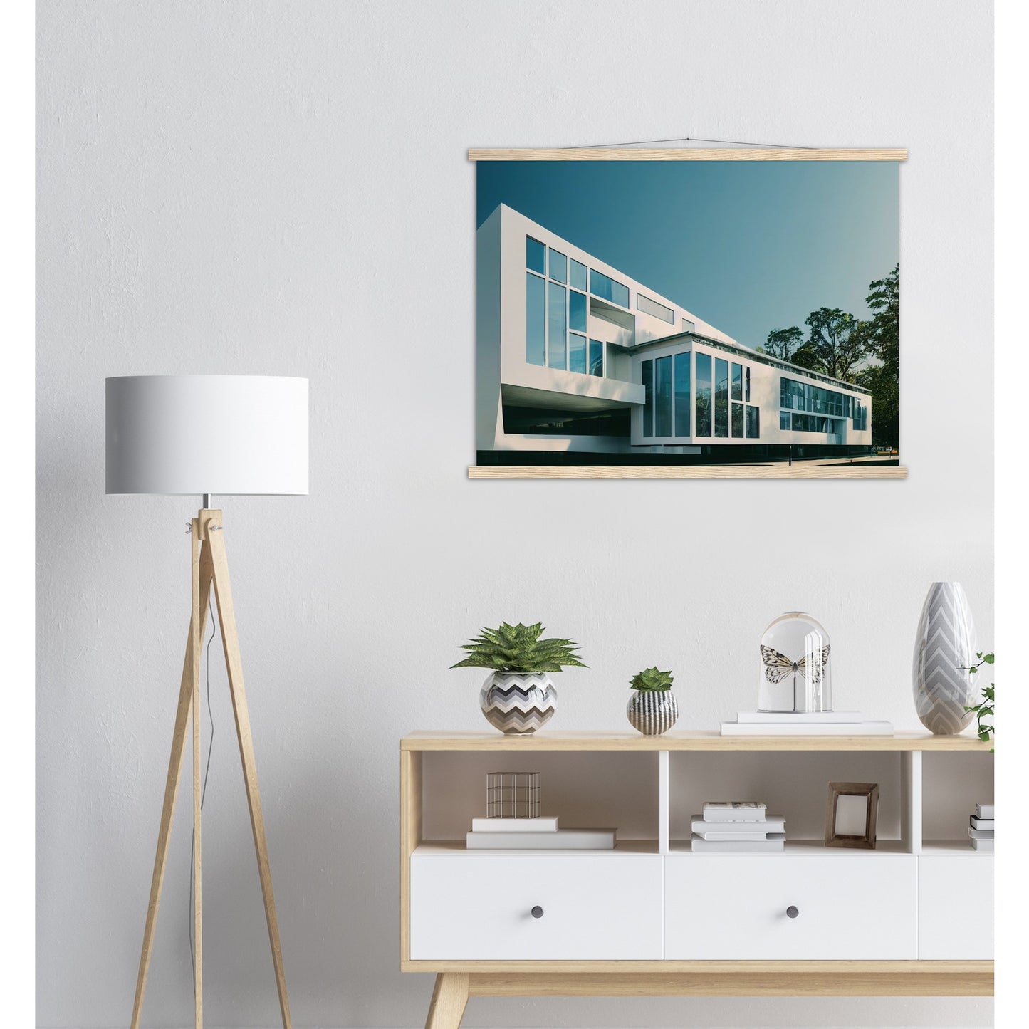  Poster mit Leisten (Holz) - Museumsqualität - Modern Architecture - Barcelona - Fineart - Wandkunst - Poster with frame - vintage architecture - future architecture spain - home castle - artwork - art brand - printed cup personalized - pixelboys - madrid - Kunstdrucke - wandbilder - wall art - Kunst auf Tassen - Office Poster - Gastrotassen - Wanddekoration - Geschenkidee - Skyline - Barcelona - city Architecture - urbanism - Katalonien -