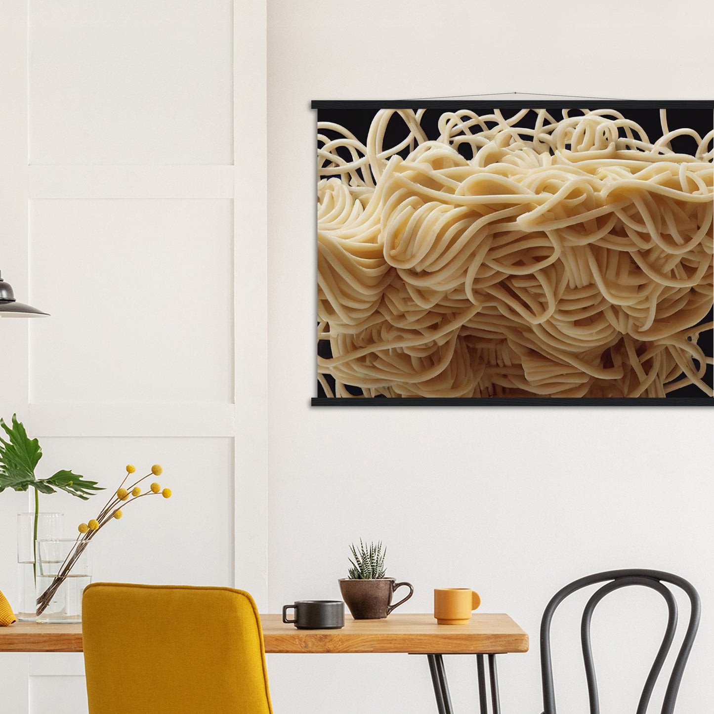 Poster mit Leisten (Holz) in Museumsqualität - Noodle Knot - Pasta Love - Italien - China - Restaurant - Nudeln - Nudelknoten - Pasta - Teigwaren  - Wandkunst - Kunstdruck - Acryldruck - Kunstwerk - Office Poster - Poster mit Rahmen - Kaffee Tasse - Poster mit Leisten - Bedruckte Tassen - Kunst Marke - Art Brand - Kunstdrucke - Papier: 250g/qm - Künstler: Pixelboys - Office Poster - Poster with frame - Geschenkidee - Atelier Rome - Atelier Bologna - Atelier Milano -