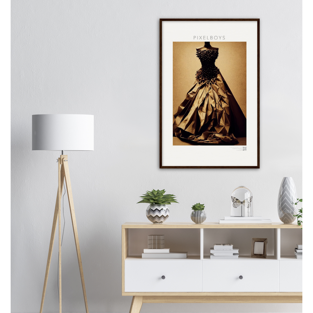 Poster mit Rahmen - Art Du Café - Hot Fashion - No. 2 - "Isabella" - Kaffebohnen Liebe ♡ - Amore ♡ - Pizza Pasta Love - Kaffe Liebe ♡- Künstler: "The Unknown Artist Nb-517" - Kunstdruck - Wandbild - Poster - Pixelboys - Atelier - Mailand - Rom - Neapel - Turin - Palermo - Catania - Florenz - Genua - Bologna - Bari -