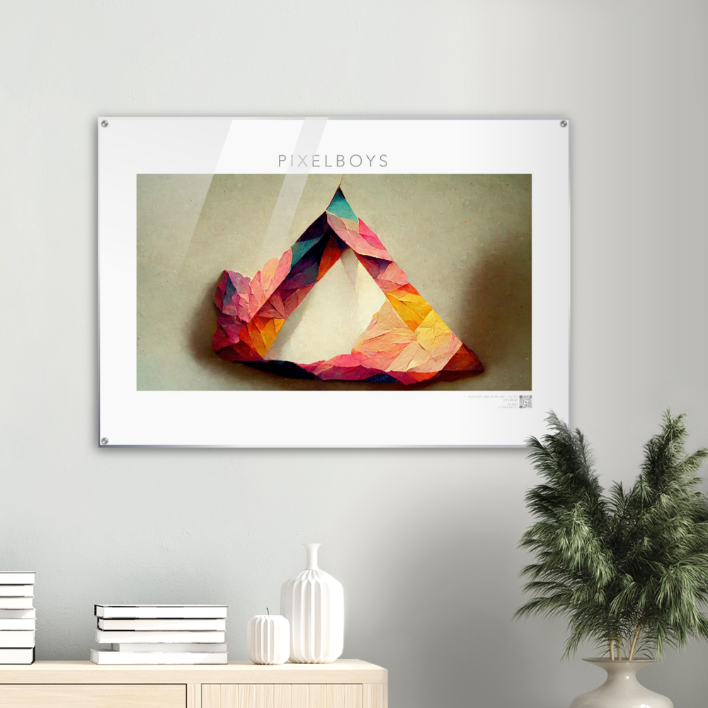 Acrylbild - Herbst - Wandbild mit Kunst - Paper Fall-No. 5: "Autumn Warmth"- "Herbstliche Wärme"- Kunstdruck - Künstler: John Grayst - Pixelboys -