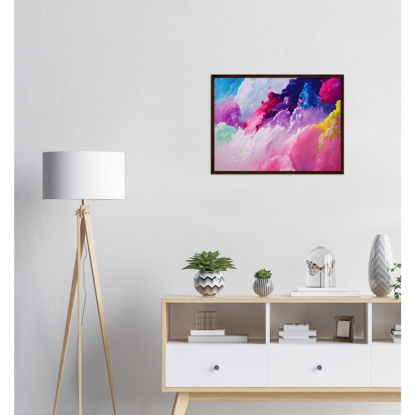 Poster mit Rahmen (Holz) - in Museumsqualität - Candy floss - Süßigkeiten - Kindheit - Cubism - Holzleisten - Fineart - Zuckerwatte - Wandkunst - Poster with frame - Abstract Kollektion - artwork - art brand - printed cup personalized - pixelboys - Kunstdrucke - wandbilder - wall art - Kunst auf Tassen - vintage art - Office Poster - Gastrotassen - Wanddekoration - Geschenkidee  - Cabdyland - Icecream - Geschenkidee - Acrylkunst - Geschenkidee - Office Poster - Acryldruck - Abstrakte Kunst