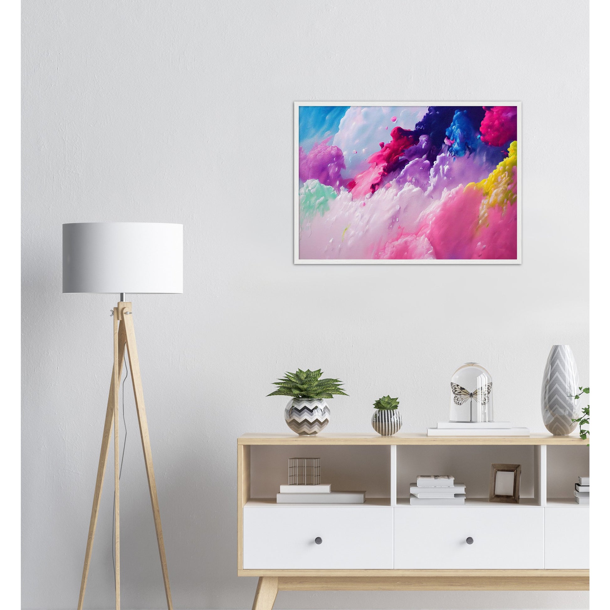 Poster mit Rahmen (Holz) - in Museumsqualität - Candy floss - Süßigkeiten - Kindheit - Cubism - Holzleisten - Fineart - Zuckerwatte - Wandkunst - Poster with frame - Abstract Kollektion - artwork - art brand - printed cup personalized - pixelboys - Kunstdrucke - wandbilder - wall art - Kunst auf Tassen - vintage art - Office Poster - Gastrotassen - Wanddekoration - Geschenkidee  - Cabdyland - Icecream - Geschenkidee - Acrylkunst - Geschenkidee - Office Poster - Acryldruck - Abstrakte Kunst