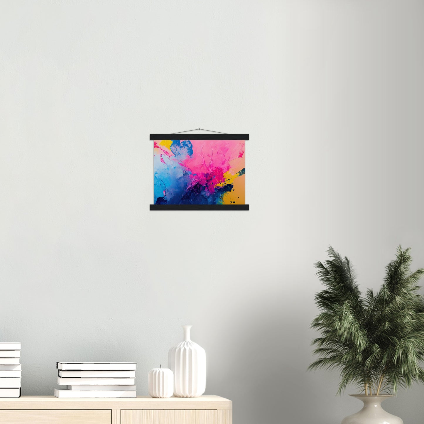 Poster mit Leisten (Holz) in Museumsqualität - Color Splash - Cubism of Art - Fineart - bunt - Wandkunst - Colorfull - Poster with frame - Abstract Blue Kollektion - artwork - art brand - printed cup personalized - pixelboys - Kunstdrucke - wandbilder - wall art - Kunst auf Tassen - vintage art - Office Poster - Gastrotassen - Wanddekoration - Geschenkidee  - political peace - Baloon - Geschenkidee - Acrylkunst - Geschenkidee - Office Poster - Acryldruck - Abstrakte Kunst