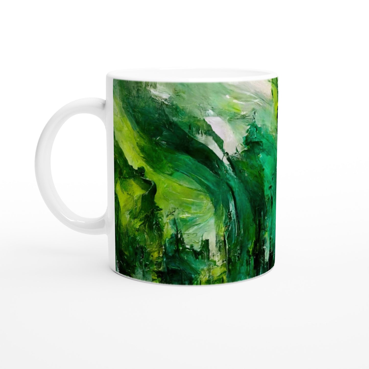 Sammeltasse - in Museumsqualität - Storm over London - „Revenge of Nature“ - Ölgemälde - Grüner Sturm - Abstract - London - Planet - Fineart - Green Sea - Wandkunst - Holzrahmen - Poster with frame - Abstract Green - artwork - art brand - printed cup personalized - Holzleisten - pixelboys - Kunstdrucke - wandbilder - wall art - Kunst auf Tassen  - Office Poster - Gastrotassen - Wanddekoration - Fineart  - Colorfull - Dynamic - Acrylkunst - Geschenkidee - Office Poster - Acryldruck - Abstrakte Kunst -