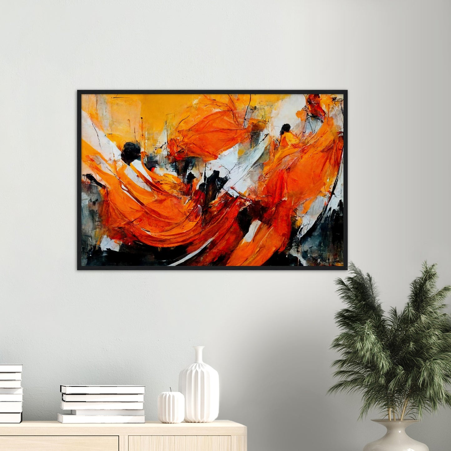 Poster mit Rahmen - „Strolling in Amsterdam“ - Orange Pain - autumn - Ölgemälde - Abstract - Dutch Art - Abstract - Fineart - Herbstsonne - Wandkunst - Holzrahmen - Poster with frame - Abstract Orange - artwork - art brand - printed cup personalized - Holzleisten - pixelboys - Kunstdrucke - wandbilder - wall art - Kunst auf Tassen  - Office Poster - Gastrotassen - Wanddekoration - Fineart  - Colorfull - Dynamic - Acrylkunst - Geschenkidee - Office Poster - Acryldruck - Abstrakte Kunst -