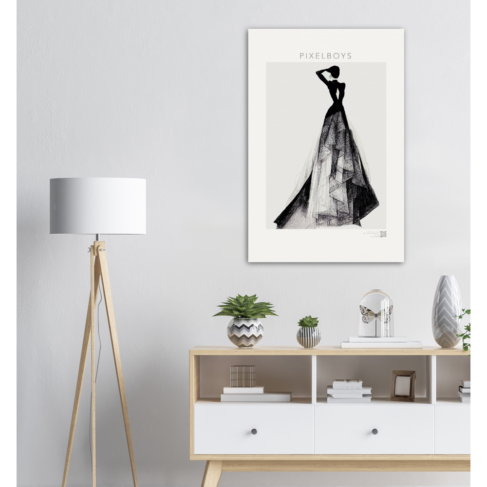 Poster in Museumsqualität - Haute Couture - Haute Couture - No. 3 - "Emma"- Künstler: "The Unknown Artist Nb. 517" - Pixelboys - Atelier - Milano - Berlin - New York - Dubai - Paris - Tokio - Munich -