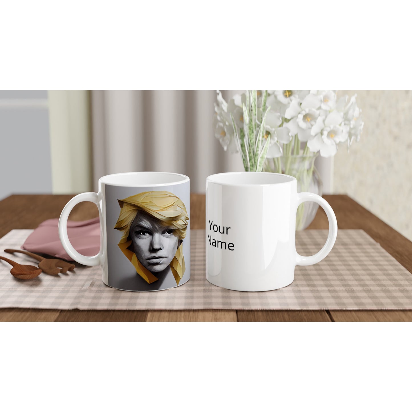 Personalisierte Tasse (Bedruckt) - in Museumsqualität - Brothers "Leon" - No.3 - Art of Brother - Fineart - Drillinge - Wandkunst - Poster with frame - Bruder Kollektion - artwork - art brand - printed cup personalized - pixelboys - Kunstdrucke - wandbilder - wall art - Kunst auf Tassen - vintage art - Office Poster - Gastrotassen - Wanddekoration - Geschenkidee  - blonde brüder - big - brother - family - Geschenkidee - Acrylkunst - triplets - Geschenkidee - Office Poster - Acryldruck -