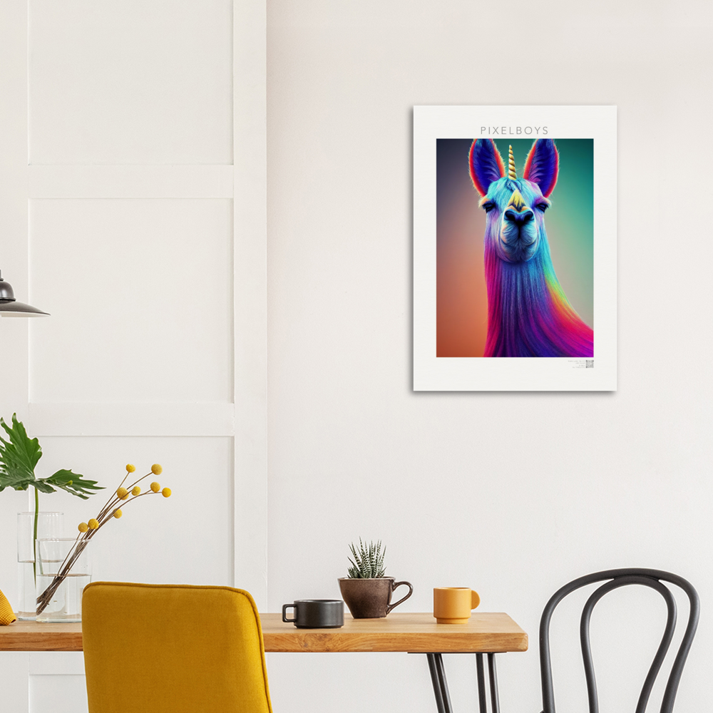 Poster in Museumsqualität - Karma Lama No. 3 - "Bob" - Wandbild - Bob the Drag Queen - LGBTQI+ - Christopher Street Day - Pride Month - Lesbian - Gay - Bisexual - Transgender - Queer & Intersexual - rainbow flag - unicorn - einhorn - rainbow - regenbogen - heteronormativity - Drag Queens - Asexual - Künstler: "John Grayst" - Pixelboys - Atelier - Acryldruck - Museum - Germany - Berlin - USA - America - New York City - Los Angeles - Chicago - Houston - Phoenix - Philadelphia - Paris - Rom -